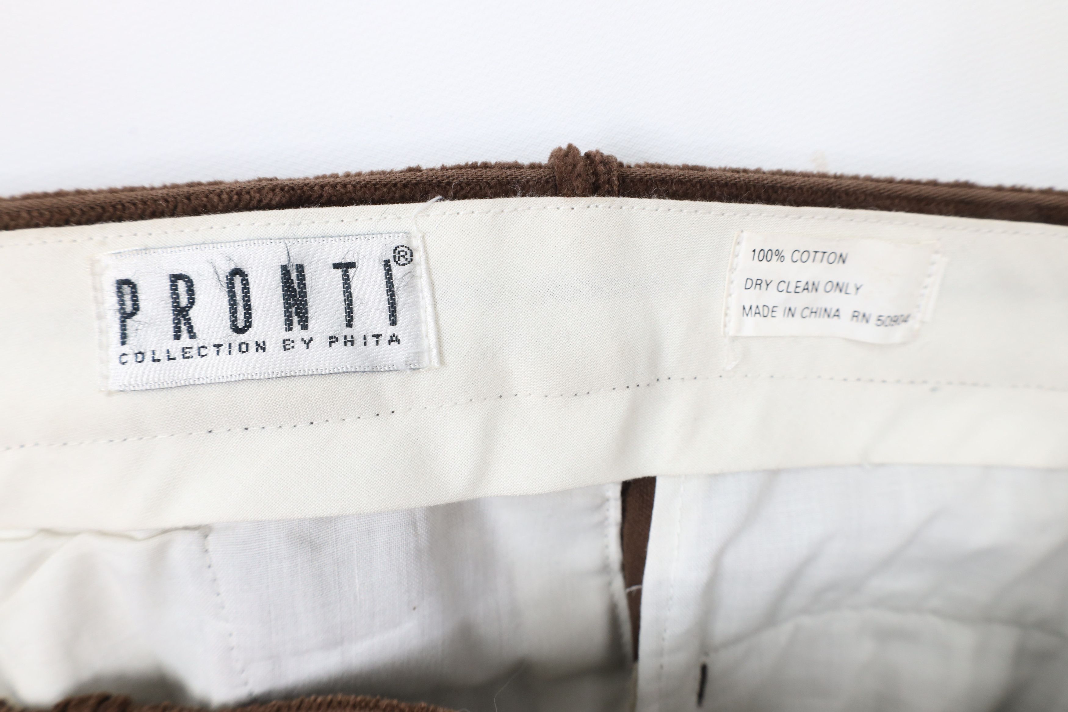 Vintage Vintage 90s Streetwear Pleated Wide Leg Corduroy Pants Size US 36 / EU 52 - 6 Thumbnail