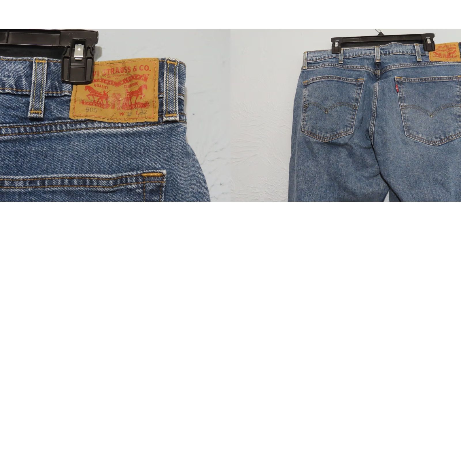 Levi's VINTAGE Levi's 505 Blue Jeans Mens Size 38x32 Classic Straight Denim 5-Pocket High Rise Straight Mens Jeans Blue, 38x32 Size US 38 / EU 54 - 8 Thumbnail