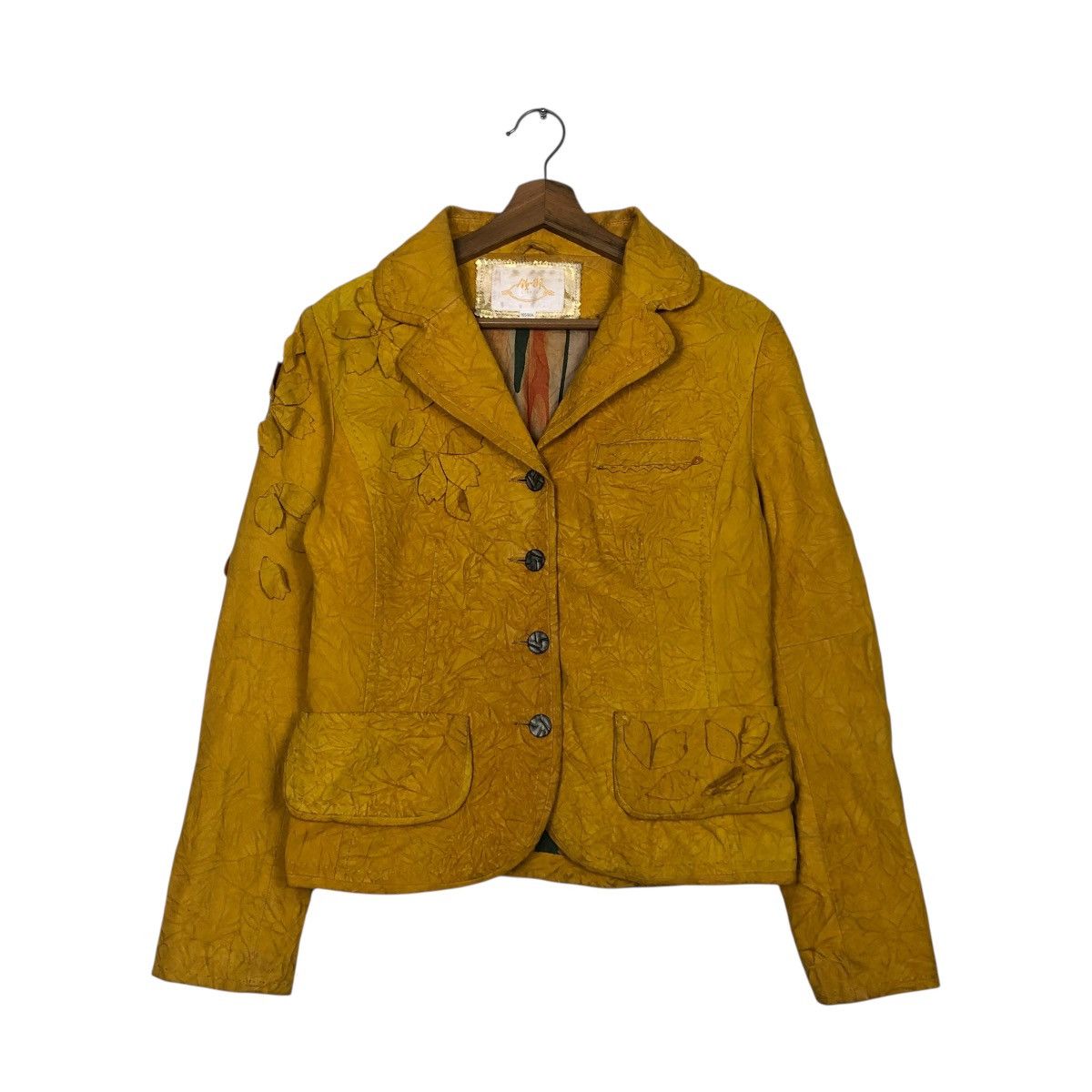 Japanese Brand 🔥VINTAGE CROPPED LEATHER JACKET SHEEPSKIN ISSEY MIYAKE Size M / US 6-8 / IT 42-44 - 3 Thumbnail
