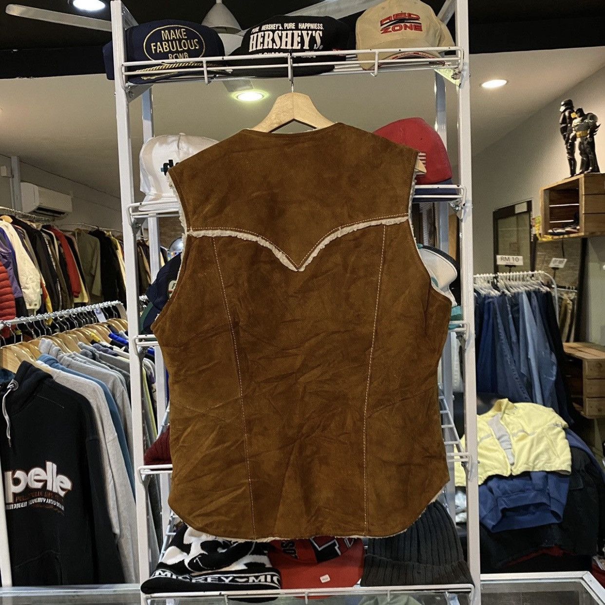 Cowboy Equipment Vintage Pioneer Wear Made in USA Leather Vest Size US M / EU 48-50 / 2 - 2 Thumbnail