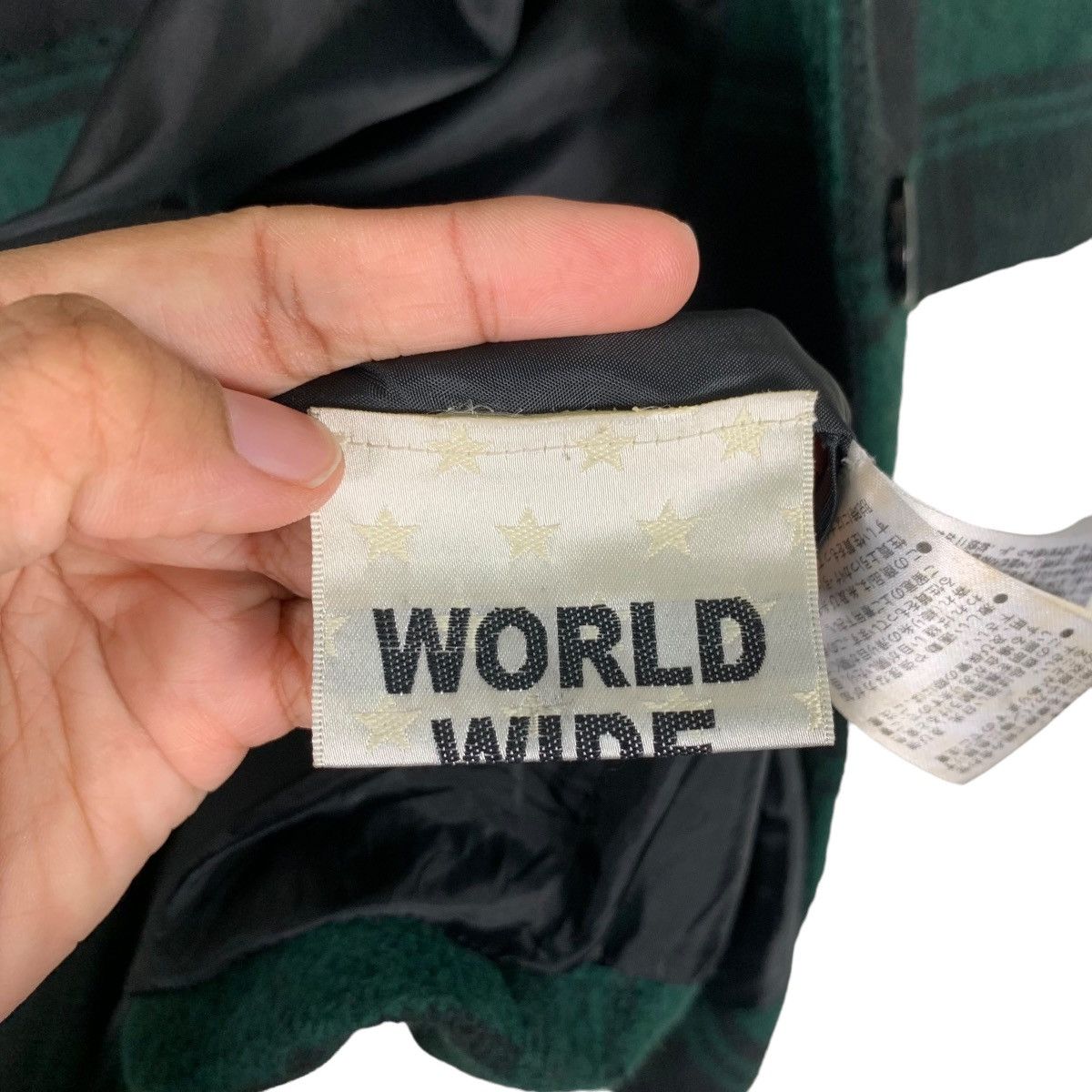 Japanese Brand WORLD WIDE LOVE Green Black Checked Wool Long Coat #1130-C52 Size S / US 4 / IT 40 - 16 Thumbnail