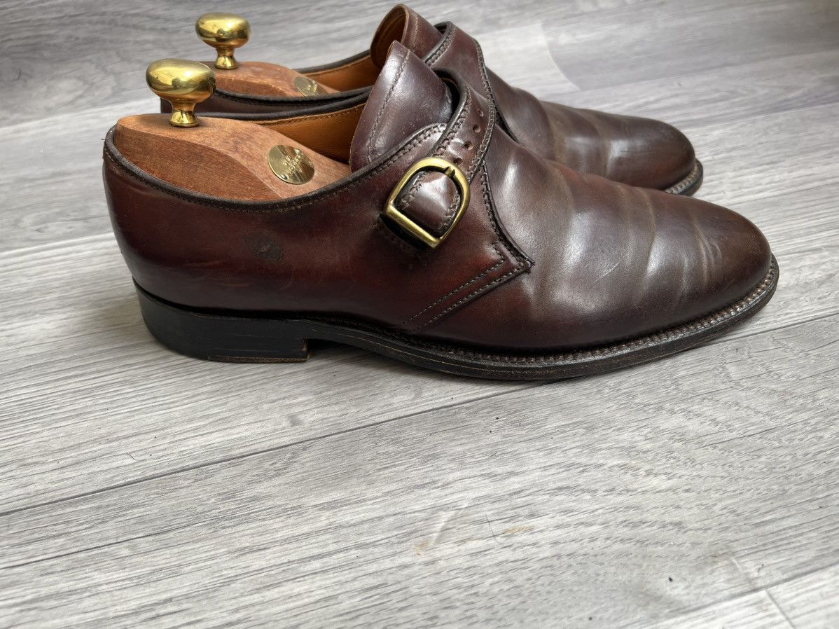 Alden Alden 975 plain toe single monk strap shell cordovan US7EE. Size US 7 / EU 40 - 11 Thumbnail