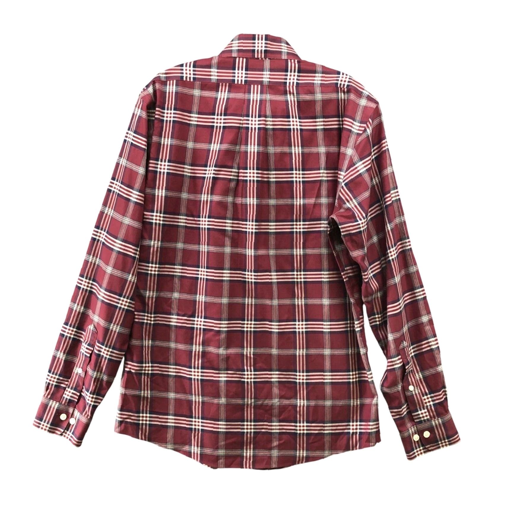 Brooks Brothers Brooks Brothers Polo Mens M Supima Cotton Red Plaid Classic Preppy Mens Size US M / EU 48-50 / 2 - 2 Thumbnail