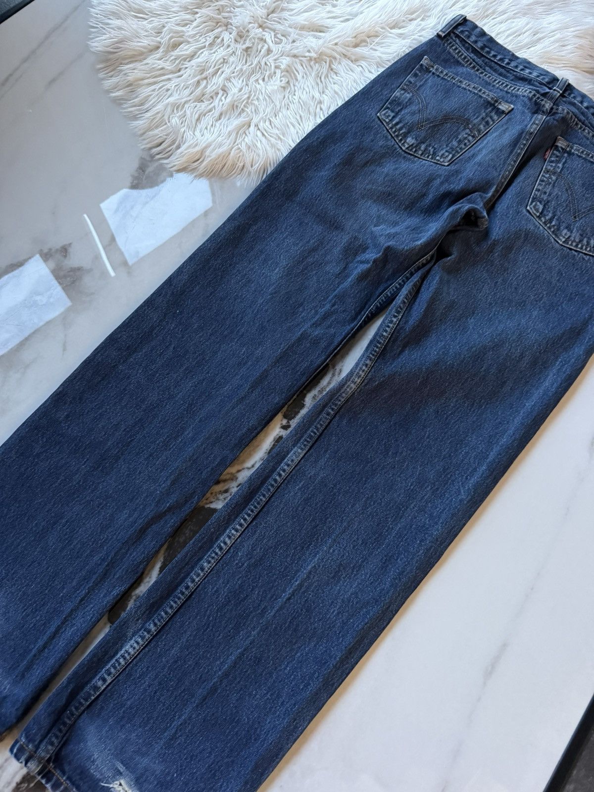 Levi's VINTAGE Levi's 501 Jeans Baggy Fit Distressed/Worn Y2K Skate Size US 33 - 7 Thumbnail