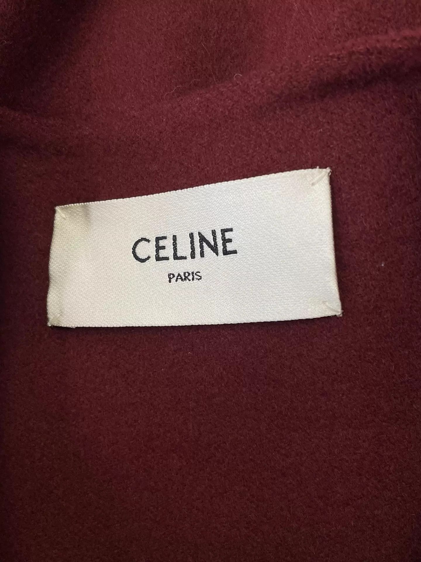Celine Celine red gold button cashmere coat size 34 Size XXS / US 00 / IT 34 - 4 Thumbnail