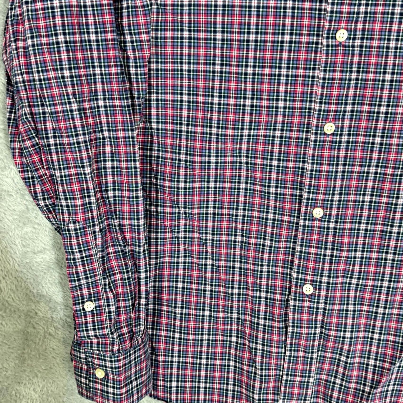 Polo Ralph Lauren Polo Ralph Lauren Men’s Slim Fit Button-Up Shirt Large Multi Plaid 100% Cotton Stretch Size US L / EU 52-54 / 3 - 3 Thumbnail