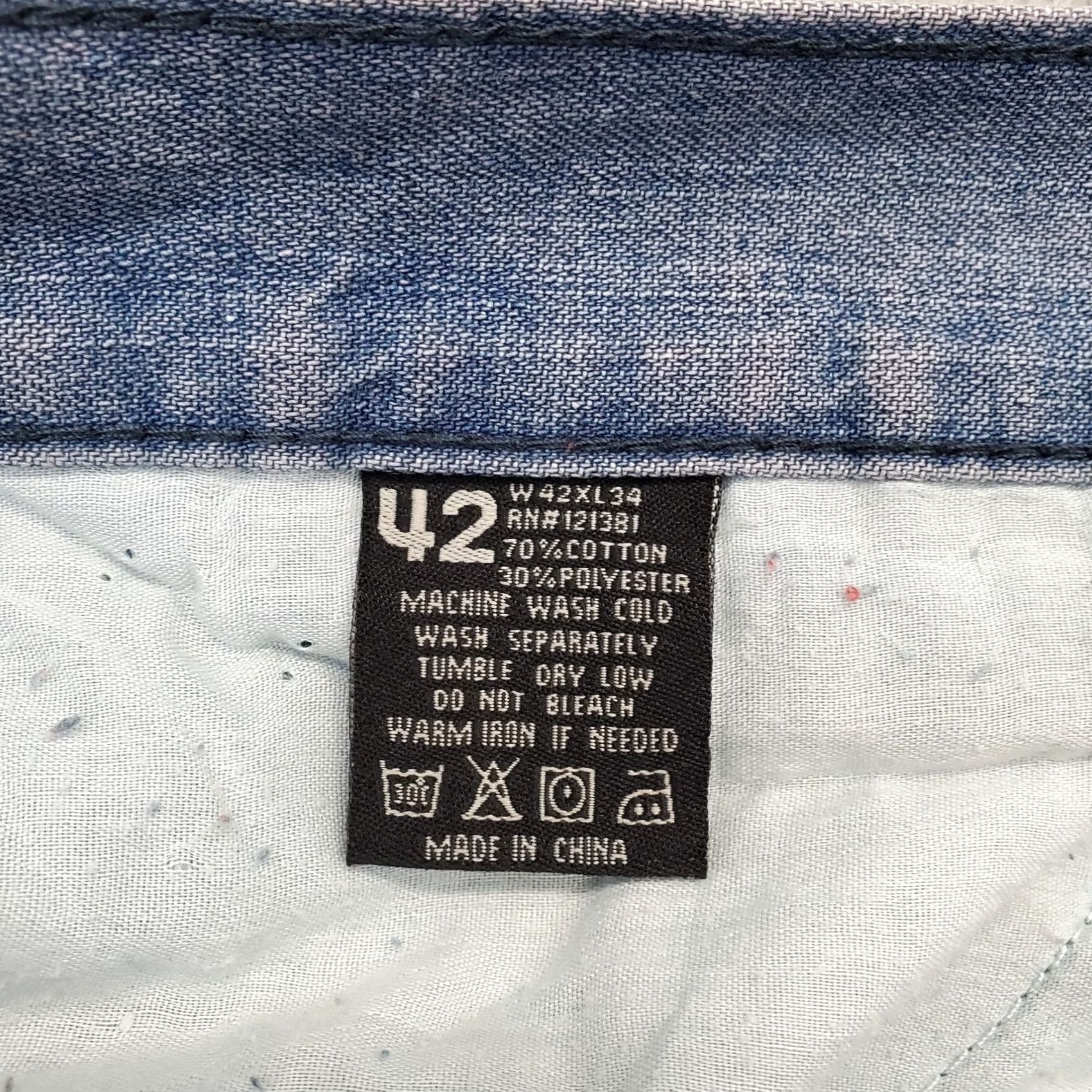 Denime VINTAGE Nostic Jeans Baggy Men Size 42 Navy Denim 5-Pocket Relaxed Mid Rise Comfort Shirt? Size US 42 / EU 58 - 7 Thumbnail