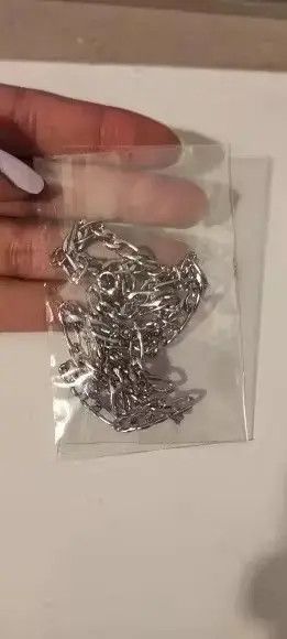 Jewelry Silver Color Classic Figaro Chain Necklace Size ONE SIZE - 2 Thumbnail