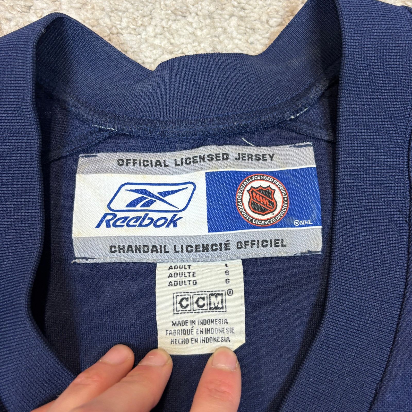 Reebok New York Rangers Lady Liberty Jersey Prucha Signed NHL Size US L / EU 52-54 / 3 - 7 Thumbnail