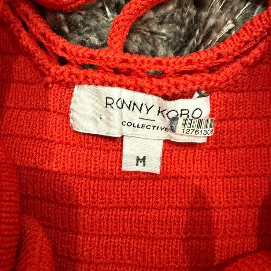 Ronny Kobo Ronny Kobo x RTR Crochet Dress in Orange, Size M Size M / US 6-8 / IT 42-44 - 7 Thumbnail
