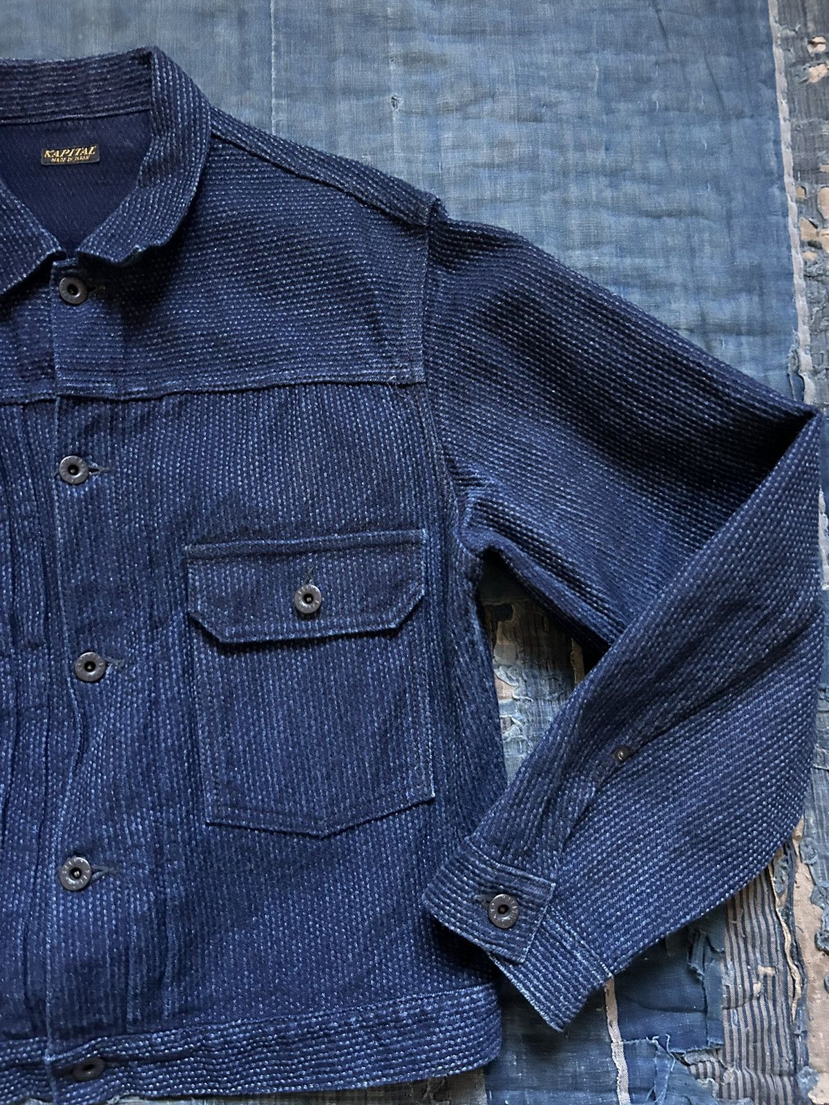 Kapital Kapital indigo CENTURY DENIM 1st Jacket NO. 1.2.3-S Size US M / EU 48-50 / 2 - 7 Thumbnail