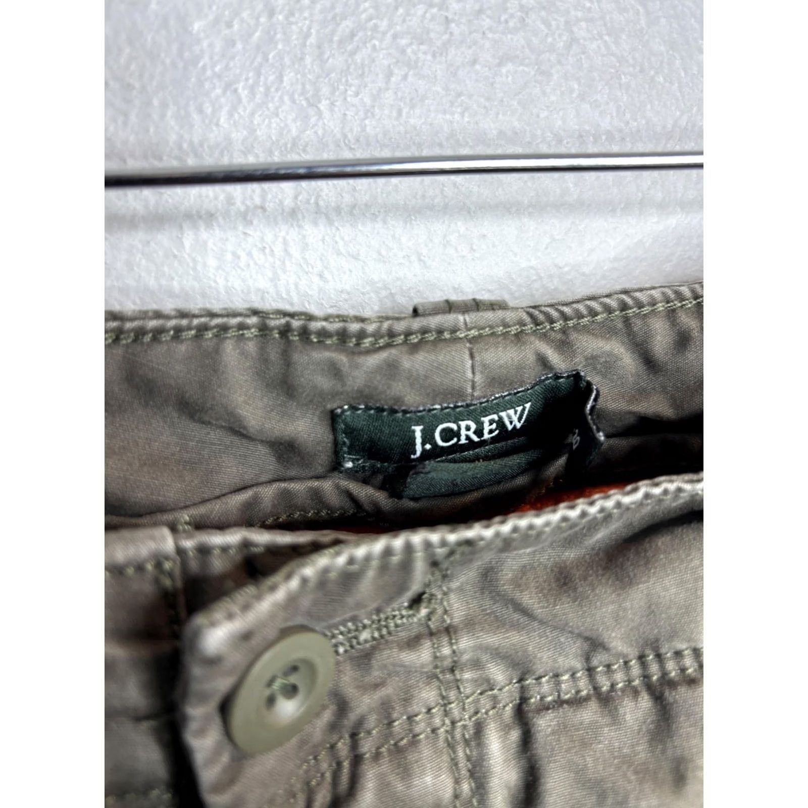 J.Crew VINTAGE J.CREW Cargo Pants Mens 30x30 Olive Green Lined Utility Pockets Cotton Warm Size US 30 / EU 46 - 3 Thumbnail