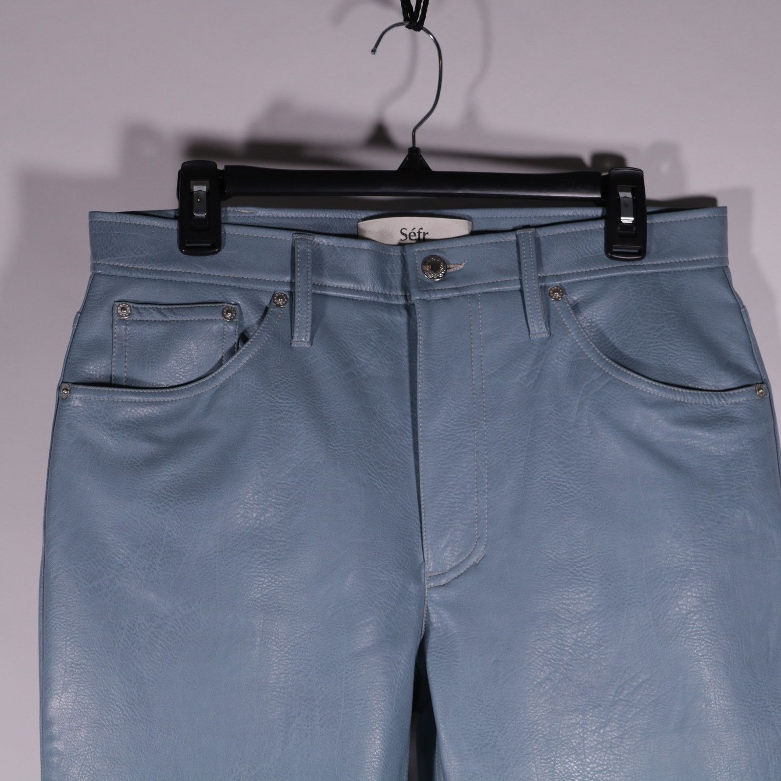 Sefr Séfr Londre Faux Leather Jeans Pants Size 31 New Sefr Size US 31 - 2 Thumbnail