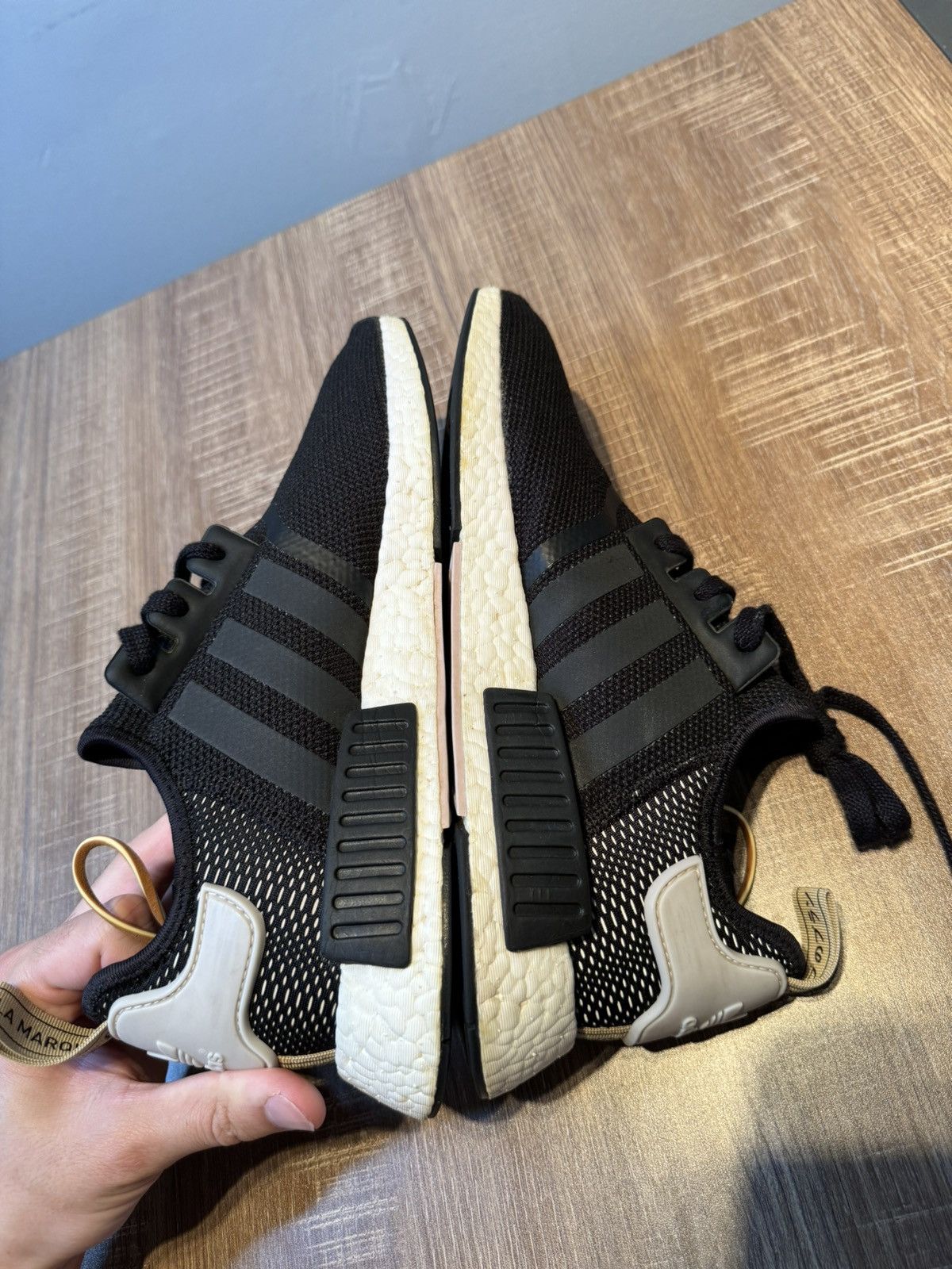 Adidas Women’s Adidas Boost NMD R1 Black Size 11 Shoes Athletic Size US 11 / IT 41 - 5 Thumbnail