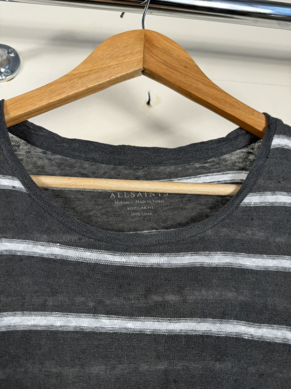 Allsaints Allsaints Striped Basic T shirt Size US M / EU 48-50 / 2 - 4 Thumbnail