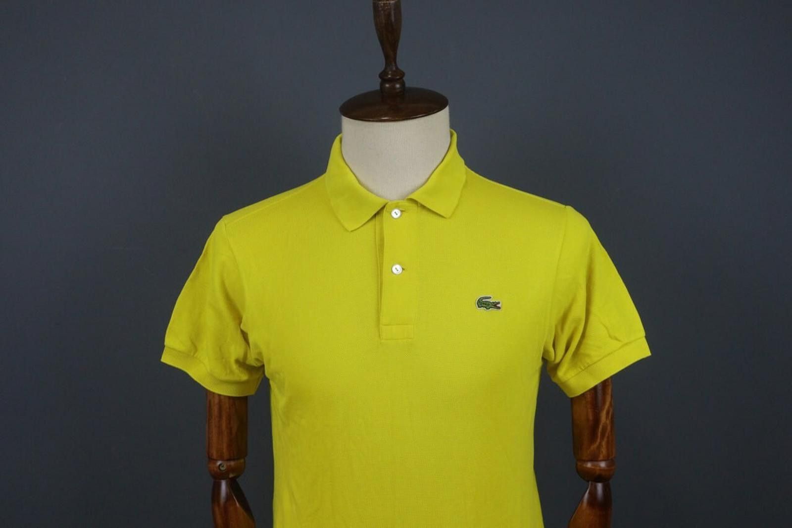 Lacoste Lacoste Yellow Cotton Collared Popover Polo Shirt Size 4 Size US M / EU 48-50 / 2 - 2 Thumbnail