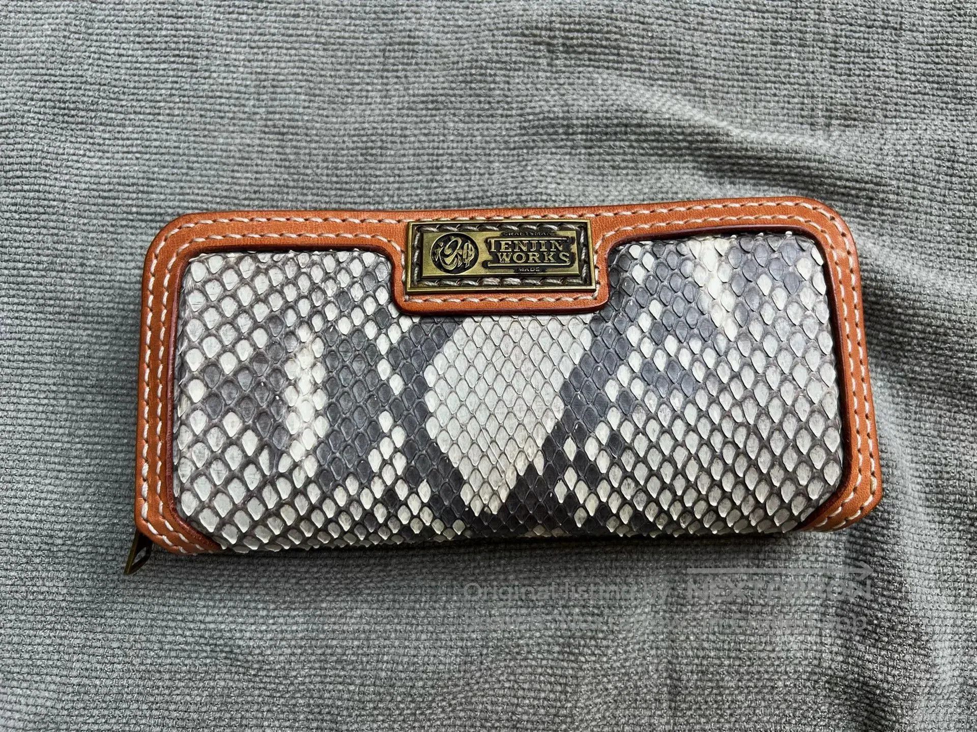 Japanese Brand Tenjinworks Python Zip Wallet Clutch. Size ONE SIZE - 3 Thumbnail