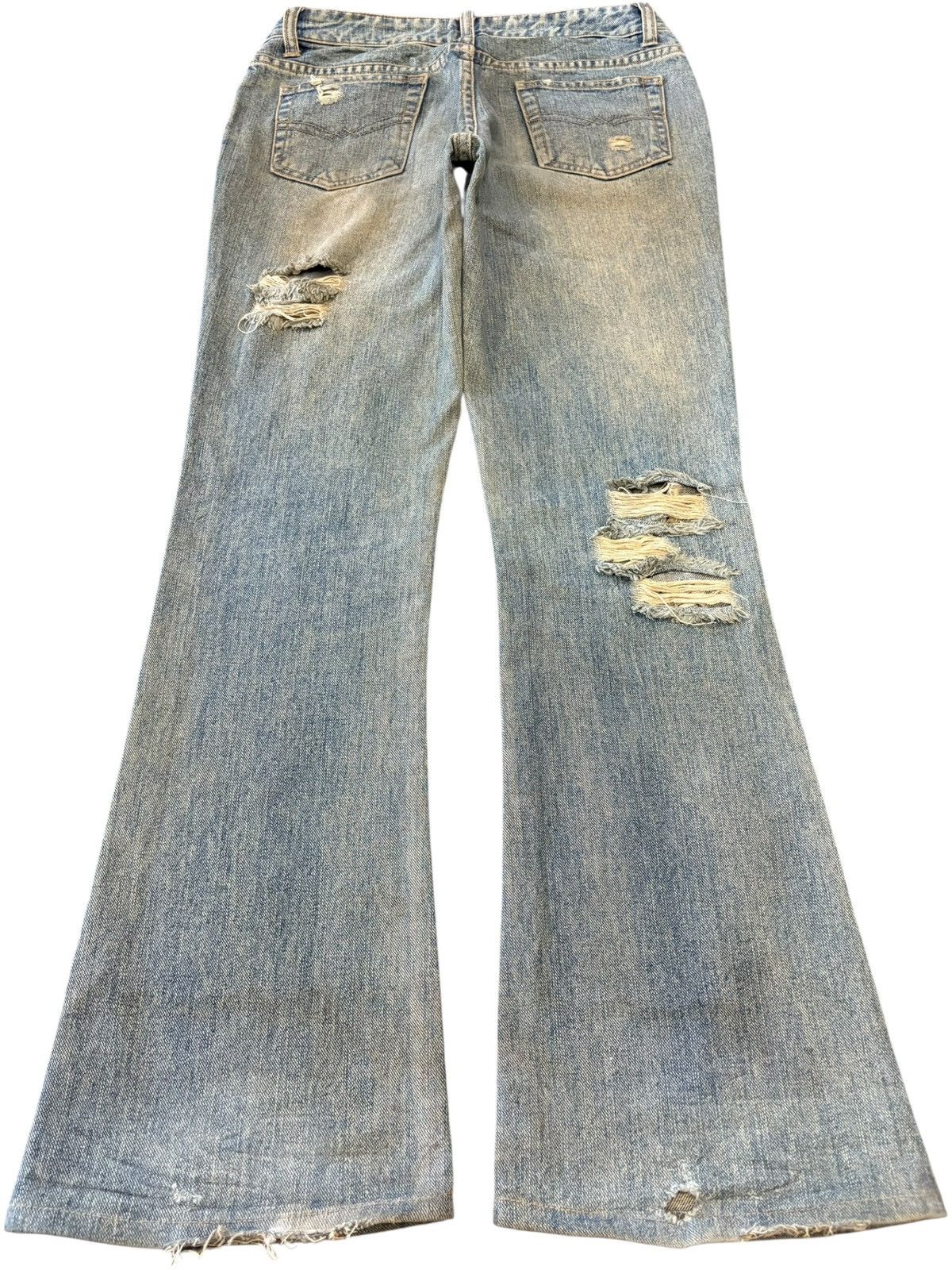 Hysteric Glamour Vintage Japanese Brand Mud Wash Distressed Flare Jeans Size US 28 / EU 44 - 2 Thumbnail