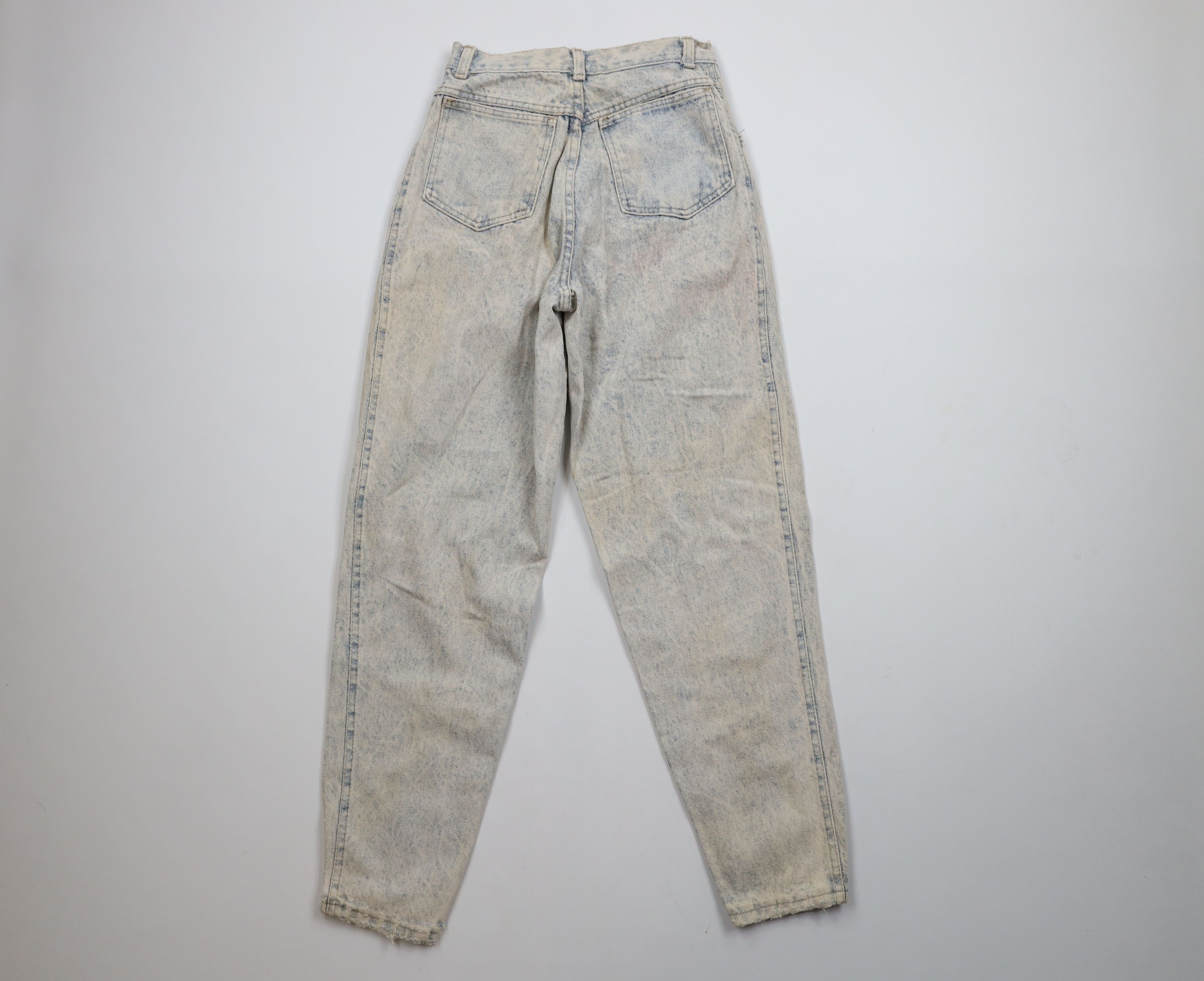 Vintage Vintage 80s 90s Streetwear Acid Wash Tapered Leg Denim Jeans Size 25" / US 0 / IT 36 - 10 Thumbnail