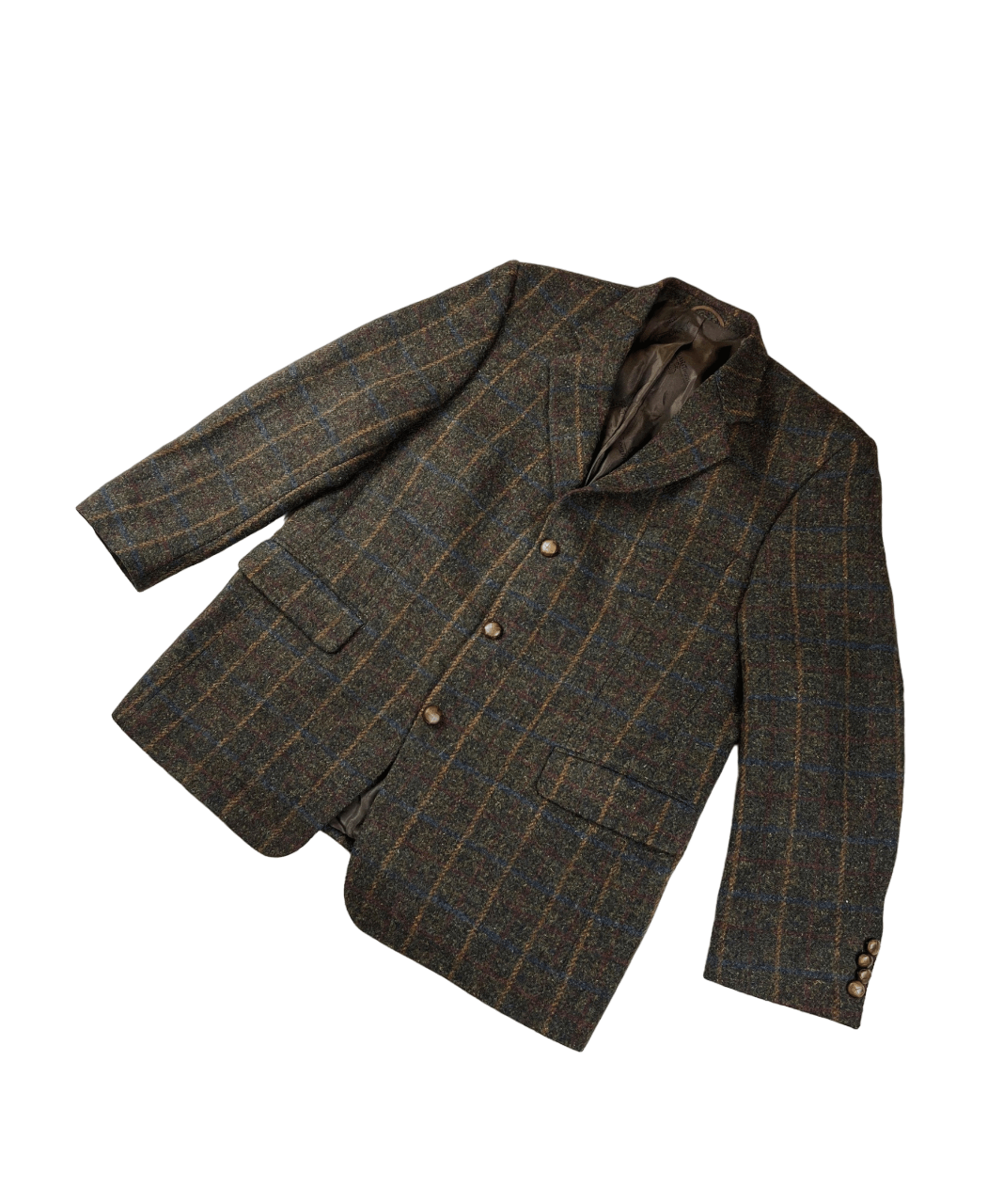 Harris Tweed × Vintage Vintage Harris Tweed Wool Blazer M-L Size 44R - 1 Thumbnail