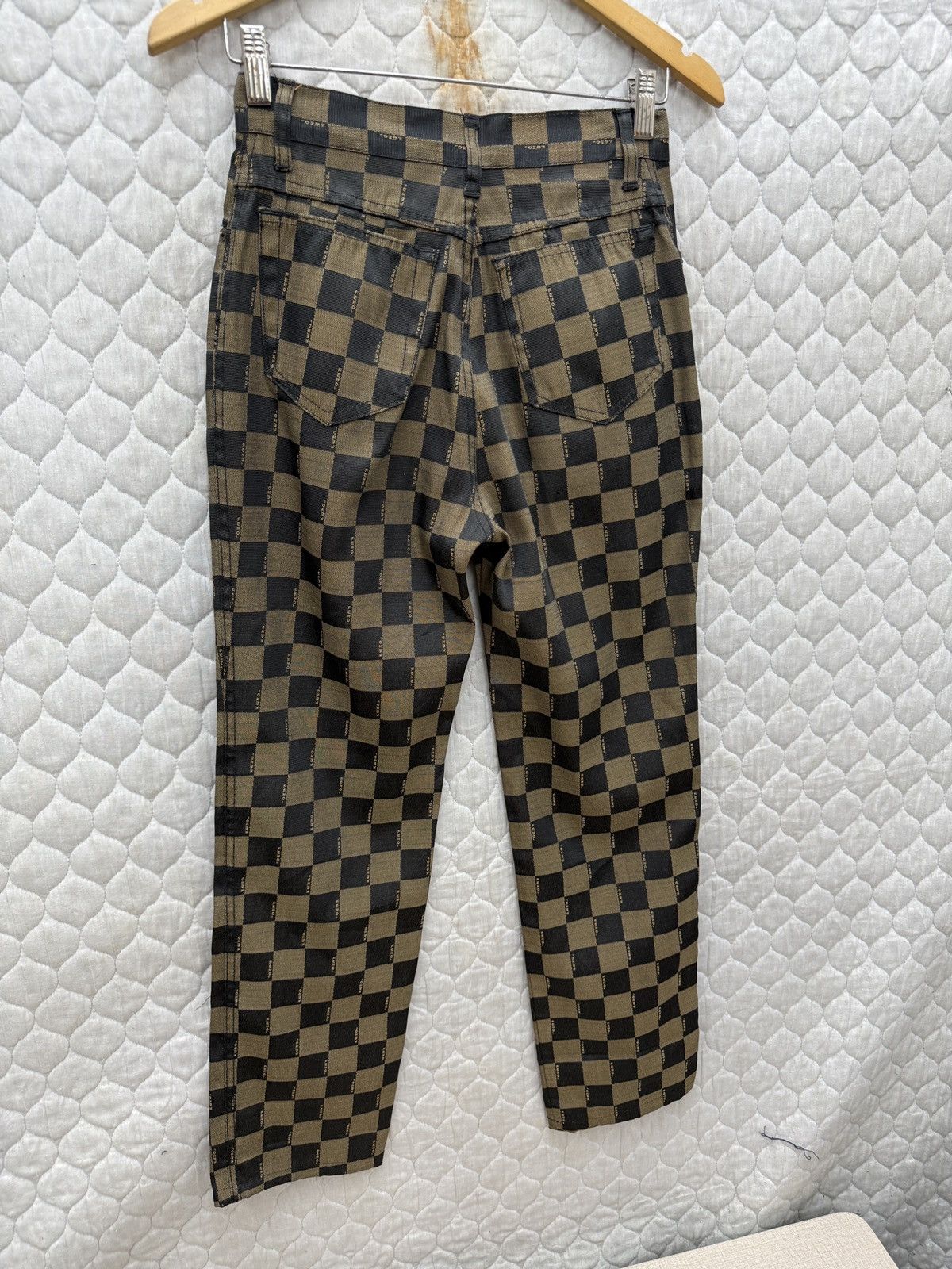 Fendi 🔥🔥🔥ARCHIVE FENDI CHECKERED MONOGRAM PANTS Size 26" / US 2 / IT 38 - 8 Thumbnail