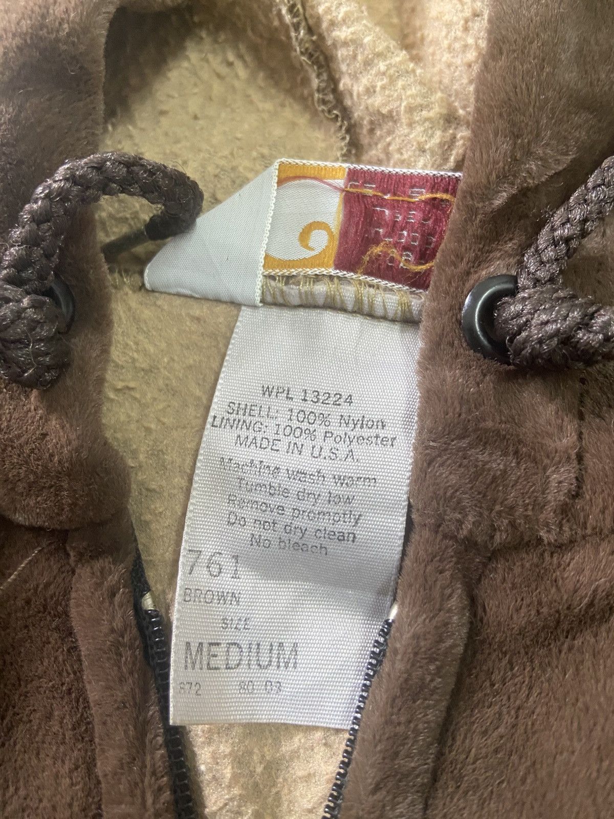 Carhartt Vintage 90s Carhartt Fleece Faux Fur Zip Up Hoodie jacket Size US M / EU 48-50 / 2 - 9 Thumbnail