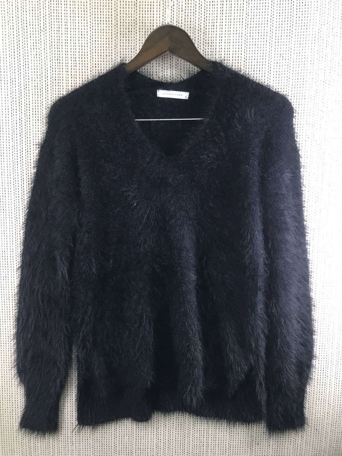 image of Wool Jacket Lowrys Farm Knitwear Size M in Black, Women's
