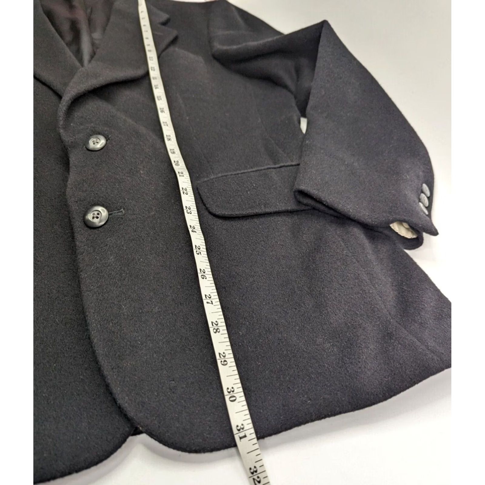 Vintage Robert Stock Black Blazer 2 Button Sport Coat Men’s 40 Reg Size 40R - 4 Thumbnail