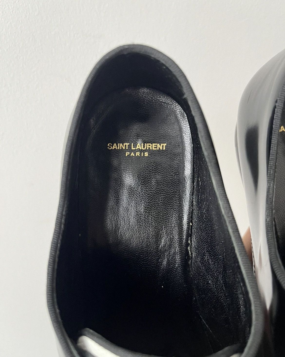Hedi Slimane × Saint Laurent Paris SS13 Saint Laurent Paris Patent Leather Dress Derby Shoes Size US 7 / EU 40 - 4 Thumbnail
