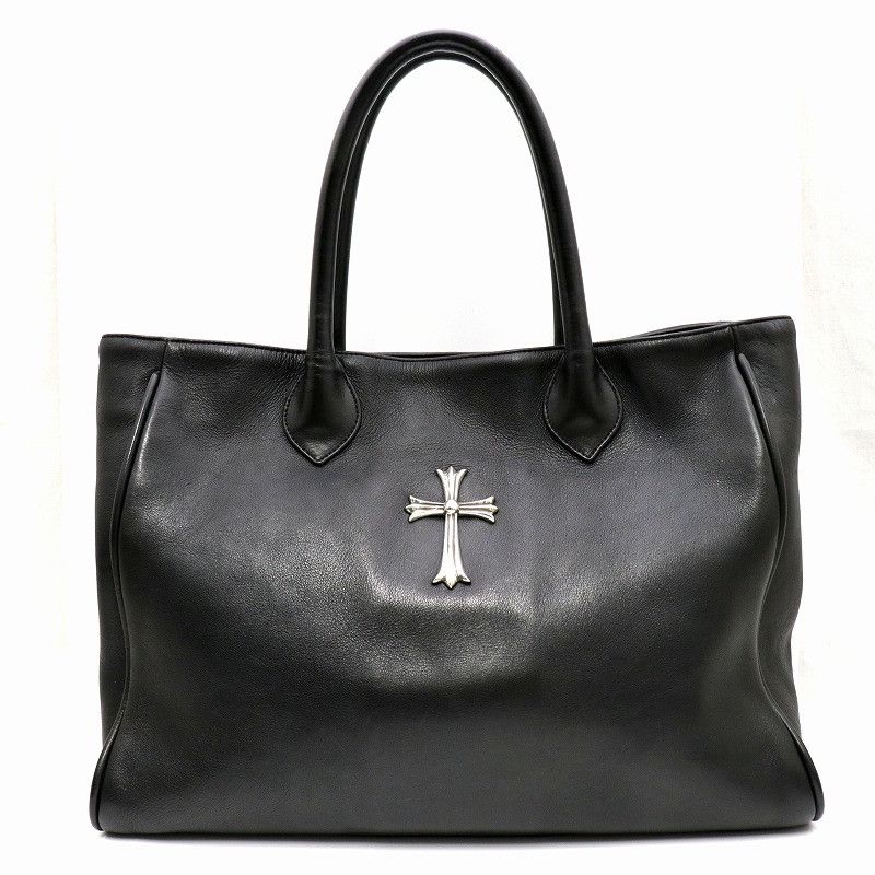 Chrome Hearts Large Cross Tote Bag in Black, Men's