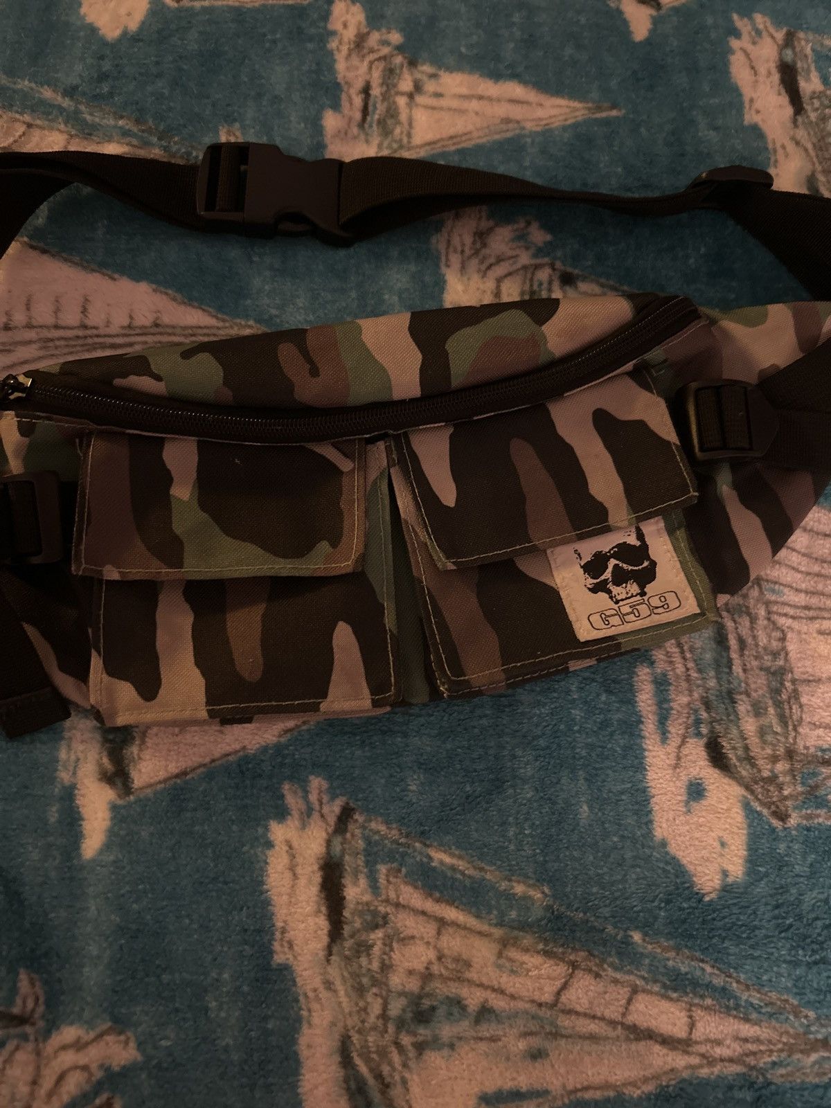 G59 Woodland Camo Side Bag