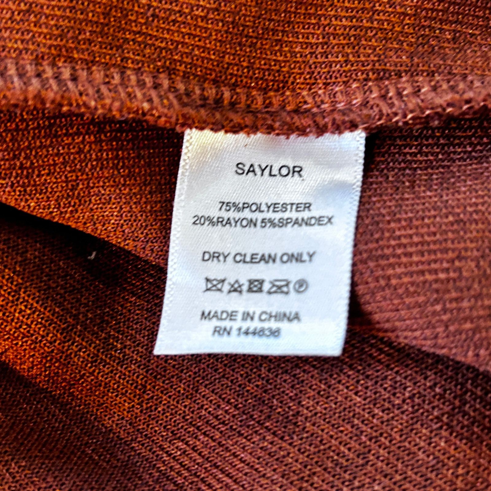 Saylor Saylor Nathalie Sweater Dress Womens Small Sienna Brown Knit Size S / US 4 / IT 40 - 14 Thumbnail