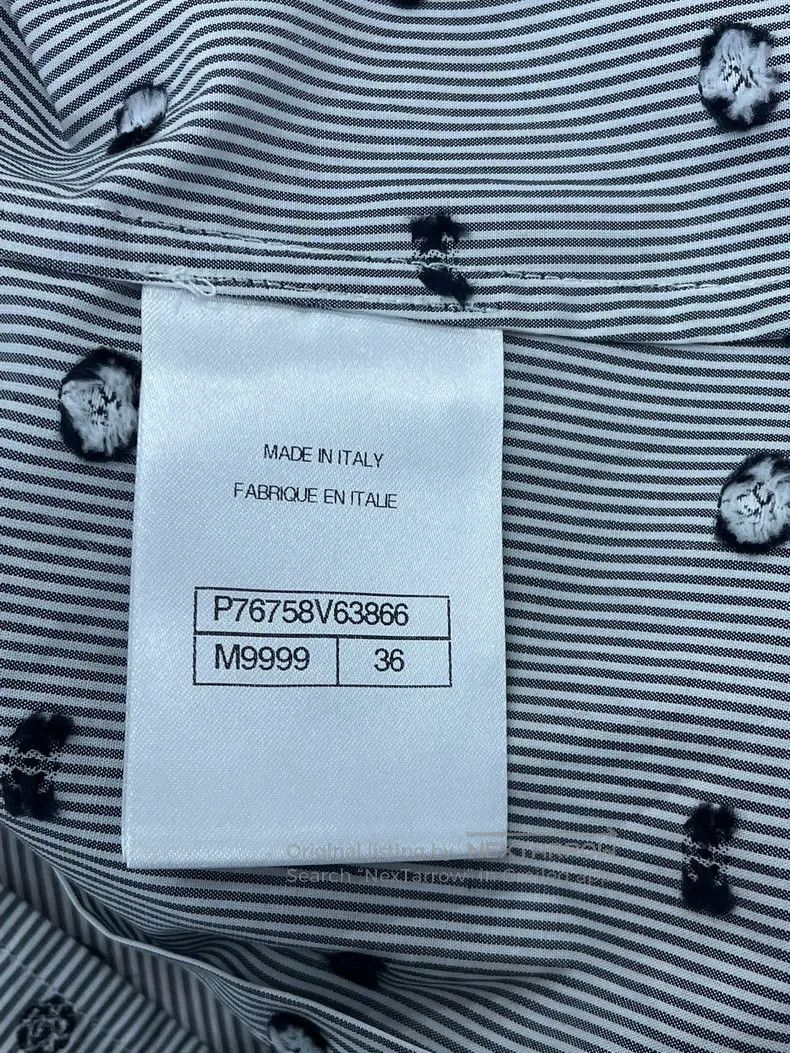 Chanel Chanel Black colour block diamond buckle striped logo shor Size XS / US 0-2 / IT 36-38 - 5 Thumbnail