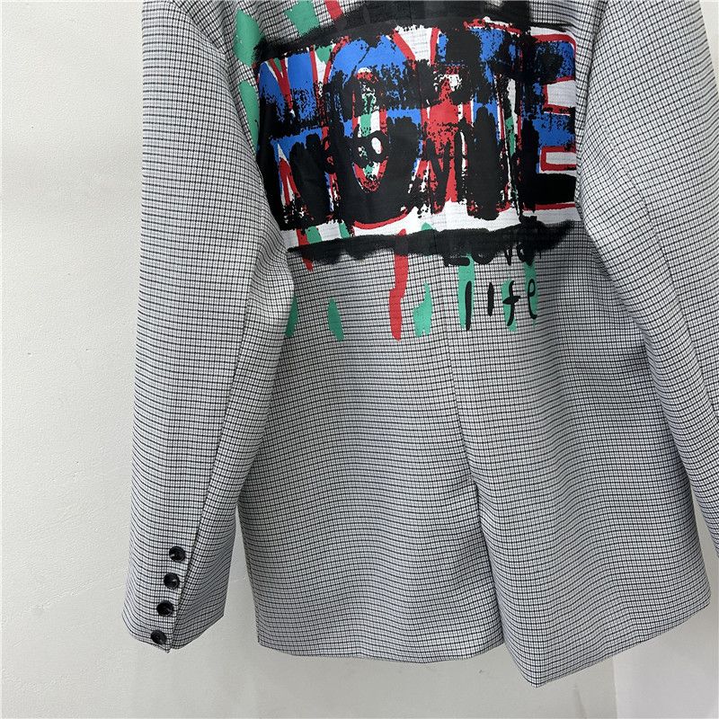 Other graffiti plaid loose suit jacket Size M / US 6-8 / IT 42-44 - 5 Thumbnail