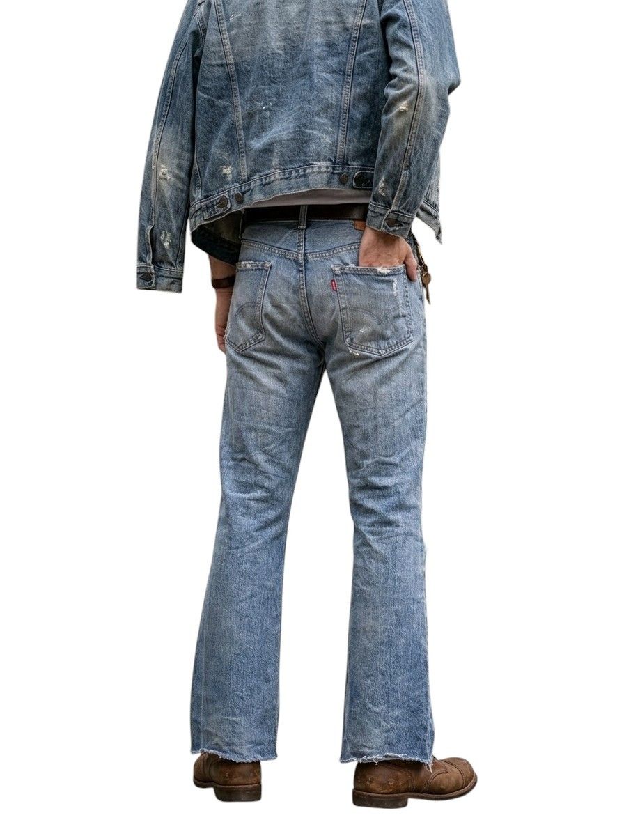 Levi's DISTRESSED 70/80s LEVIS 517 ZIP TALON 42 BUTTON NO 2 RED TAB Size US 34 / EU 50 - 22 Thumbnail