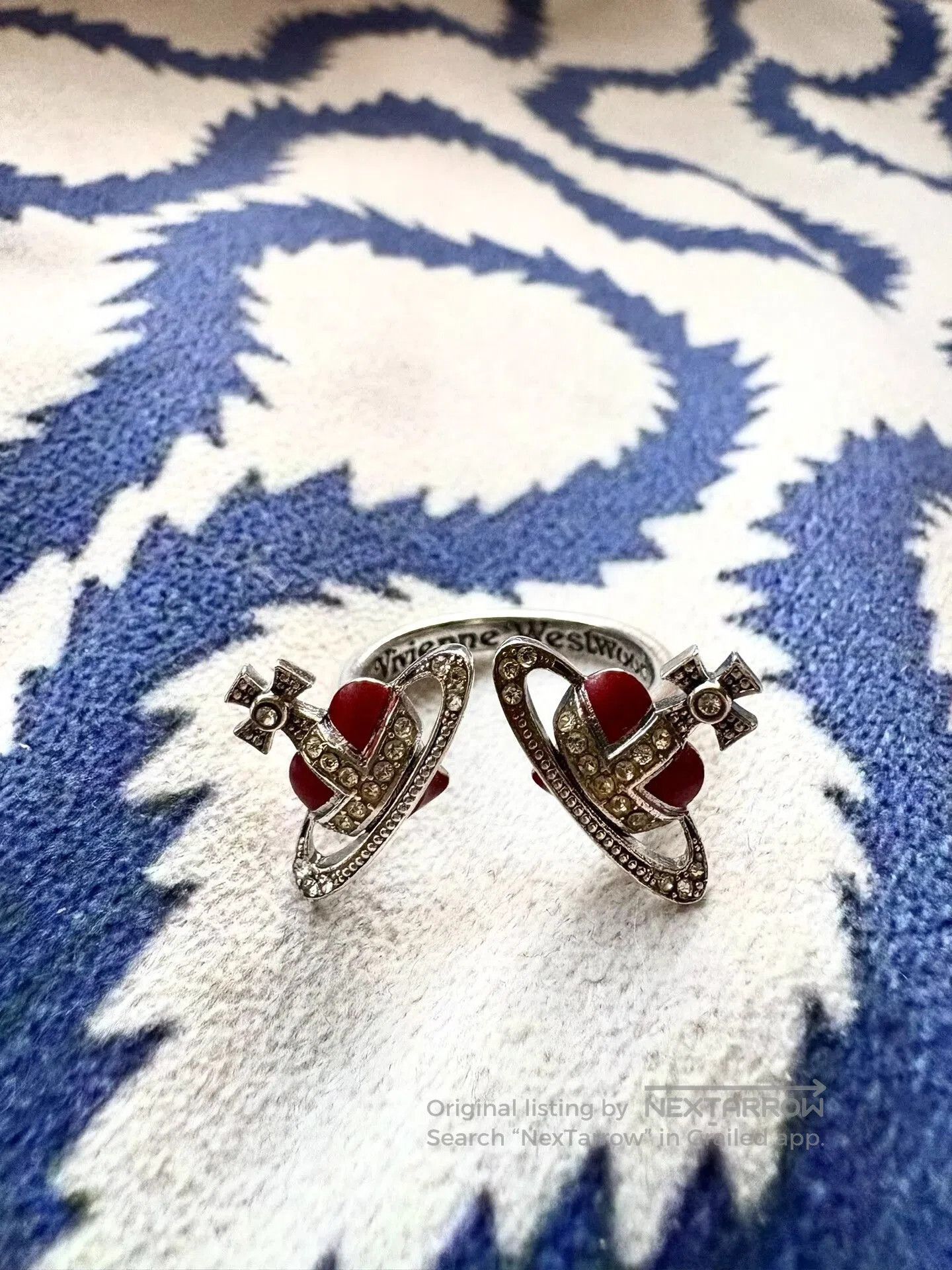 Vivienne Westwood vivienne westwood red heart ring. Size ONE SIZE - 1 Thumbnail