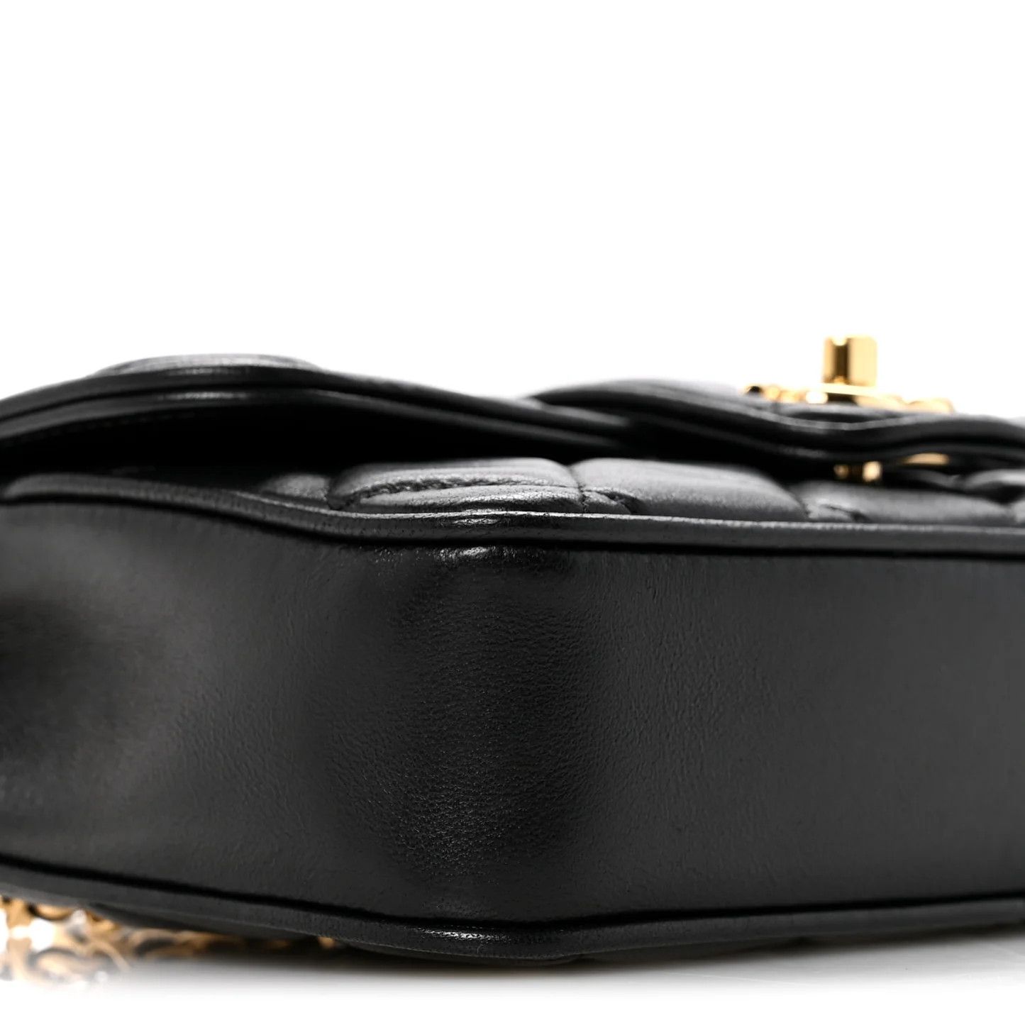 Chanel os11x0126 Size: OS / Lambskin Quilted Tab Mini Flap Black Size ONE SIZE - 8 Thumbnail