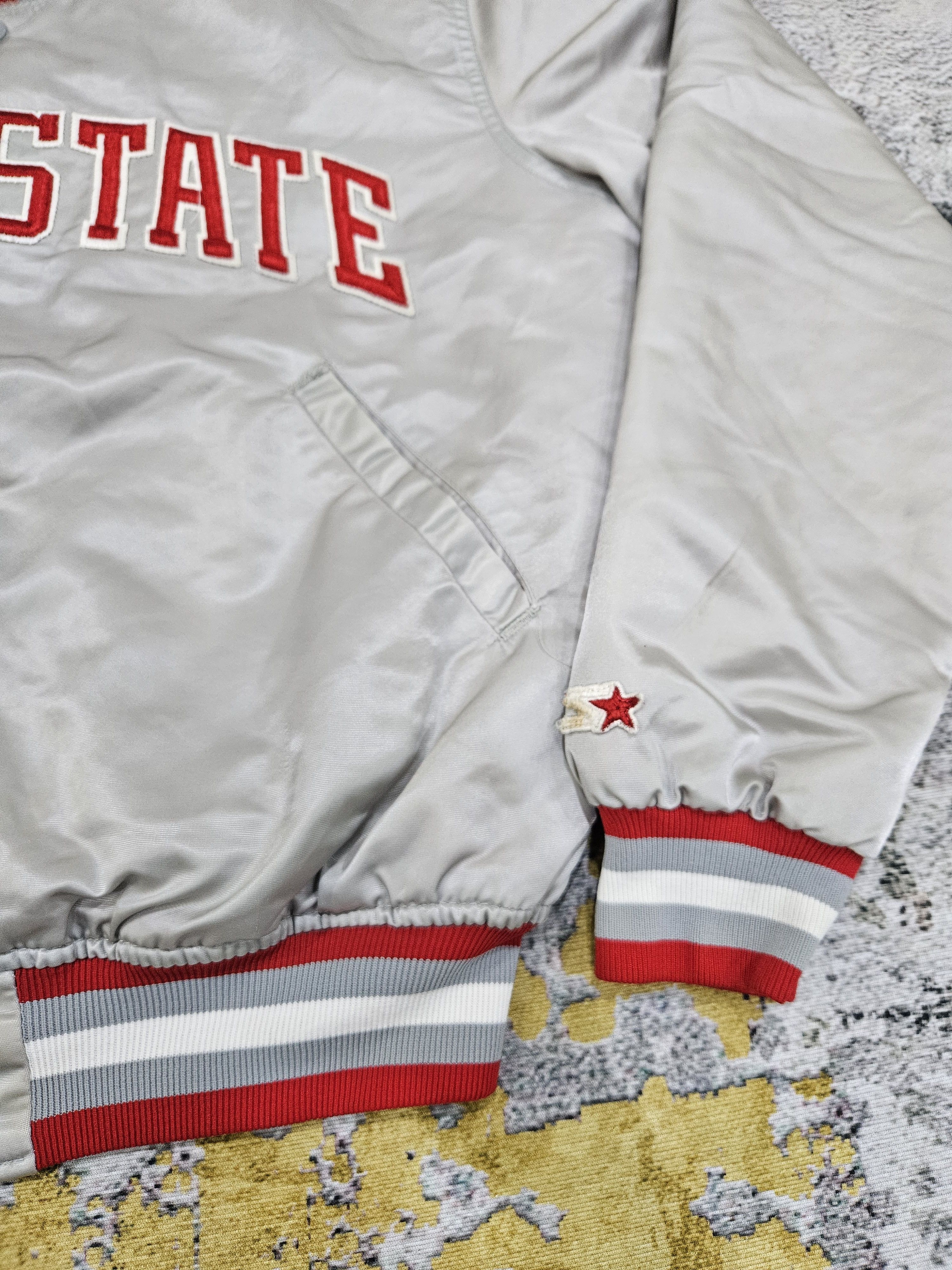 Starter Vintage 90s STARTER Ohio State Buckeyes Satin Bomber Jacket Size US L / EU 52-54 / 3 - 7 Thumbnail