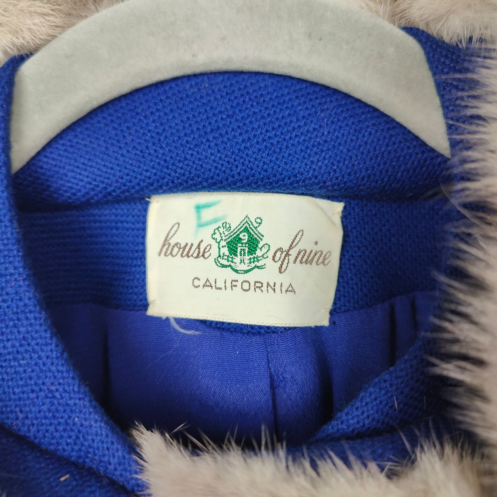 Other Vintage Hockanum Petit-Point Jacket Womens 6 Royal Blue Size M / US 6-8 / IT 42-44 - 3 Thumbnail