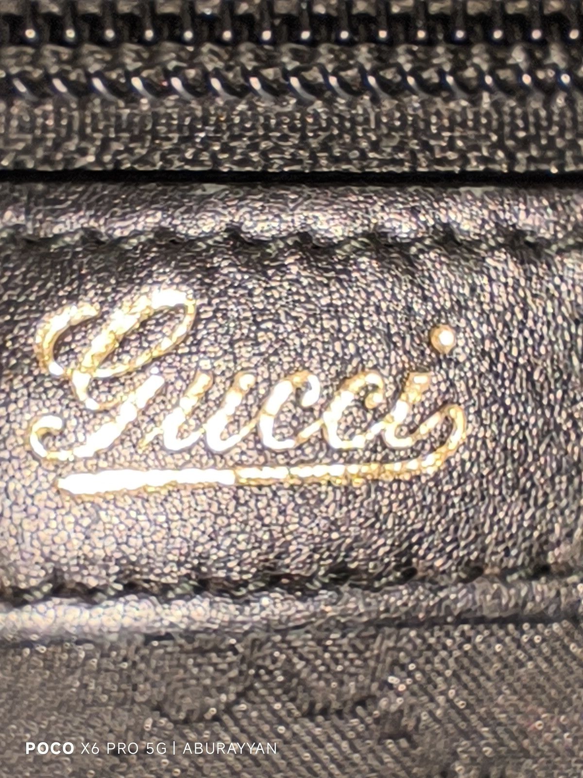 Gucci Gucci Black GG Canvas Leather Medium Tote Bag Size ONE SIZE - 7 Thumbnail