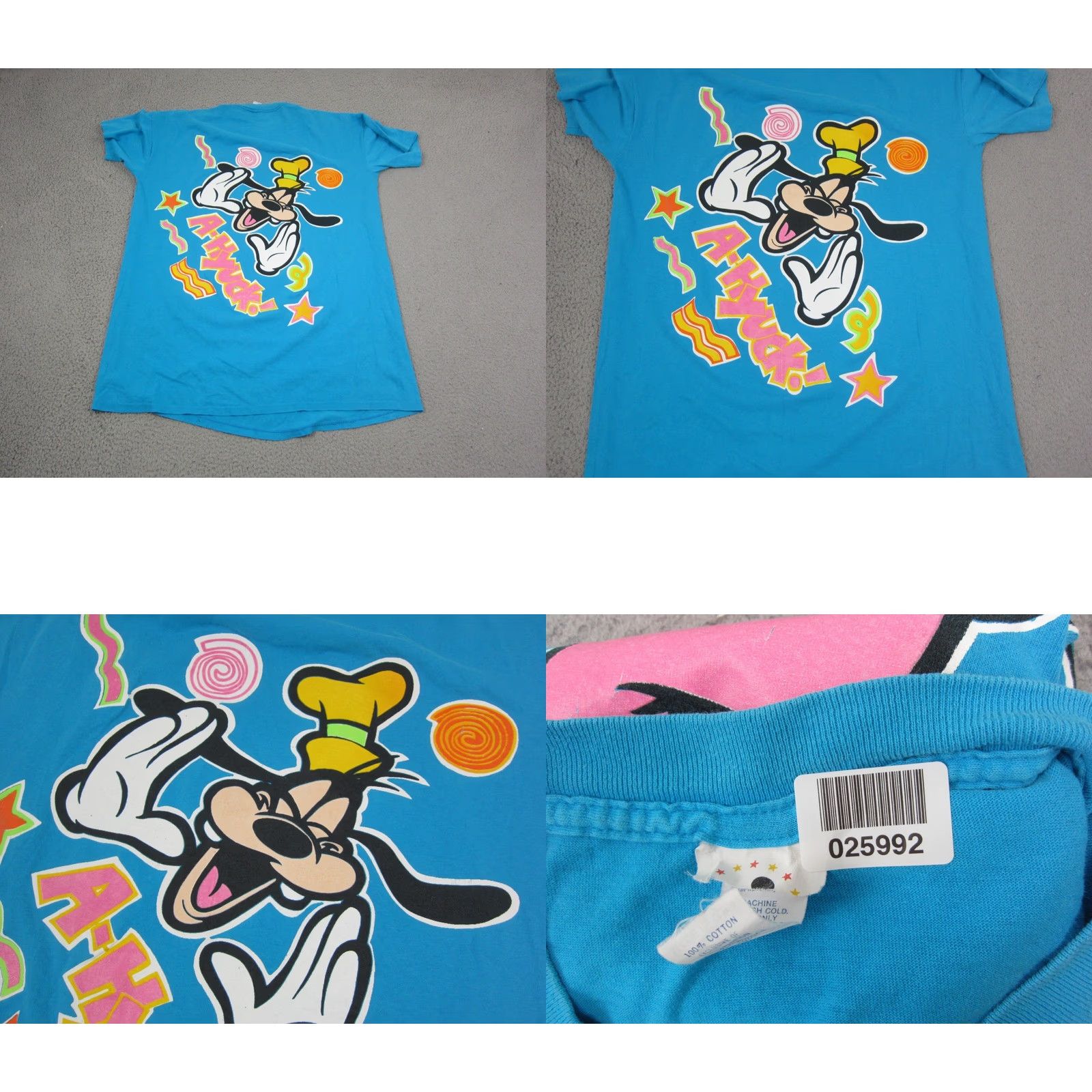 Disney VINTAGE Disney Goofy Shirt Mens One Size Blue 90s Cartoon USA Crew Neck Cotton T-Shirt Short Sleeve Size US M / EU 48-50 / 2 - 10 Thumbnail