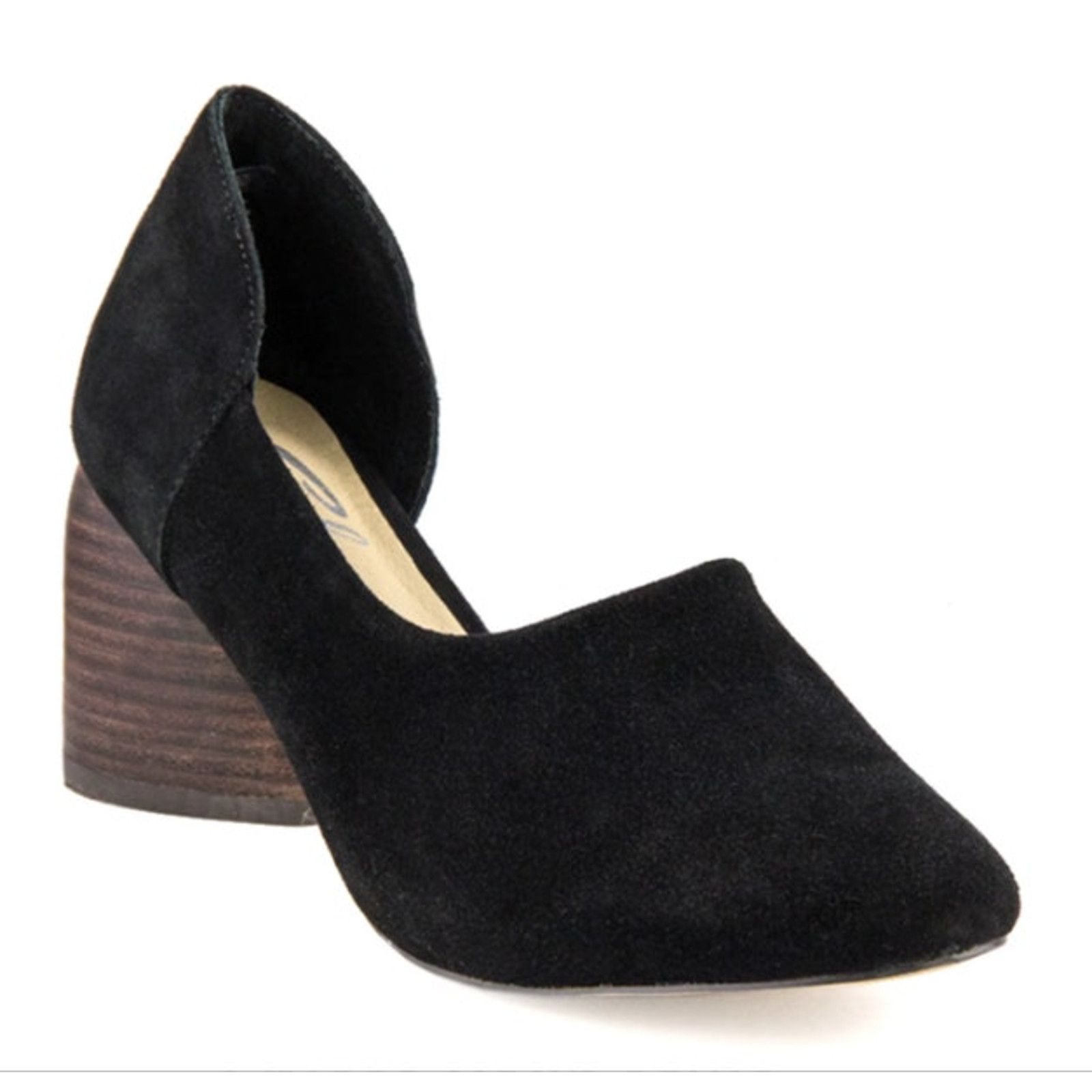 Other SBICCA Black Suede Volin Heels D'orsay Pumps Shoes Sz 6 NIB Size US 6 / IT 36 - 1 Thumbnail