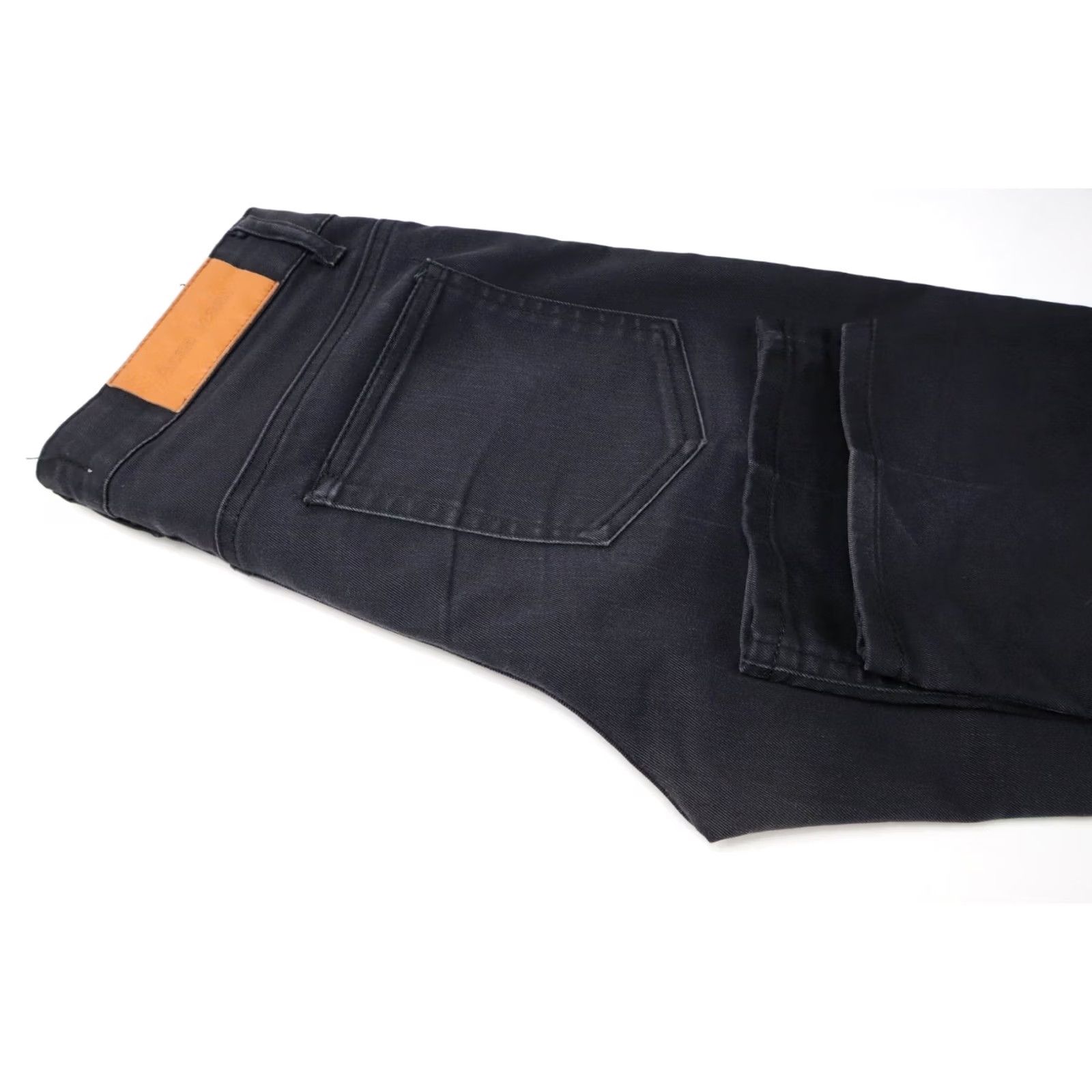 Denime Acne Jeans Women's Hex Black UPS Jeans W28/L34 Straight Black Denim Zip Fly Size 28" / US 6 / IT 42 - 7 Thumbnail