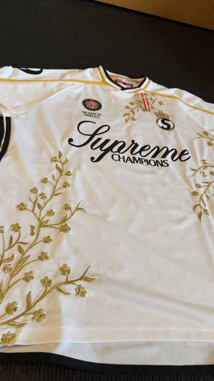 Supreme Supreme floral soccer jersey (M) White Size US M / EU 48-50 / 2 - 4 Thumbnail