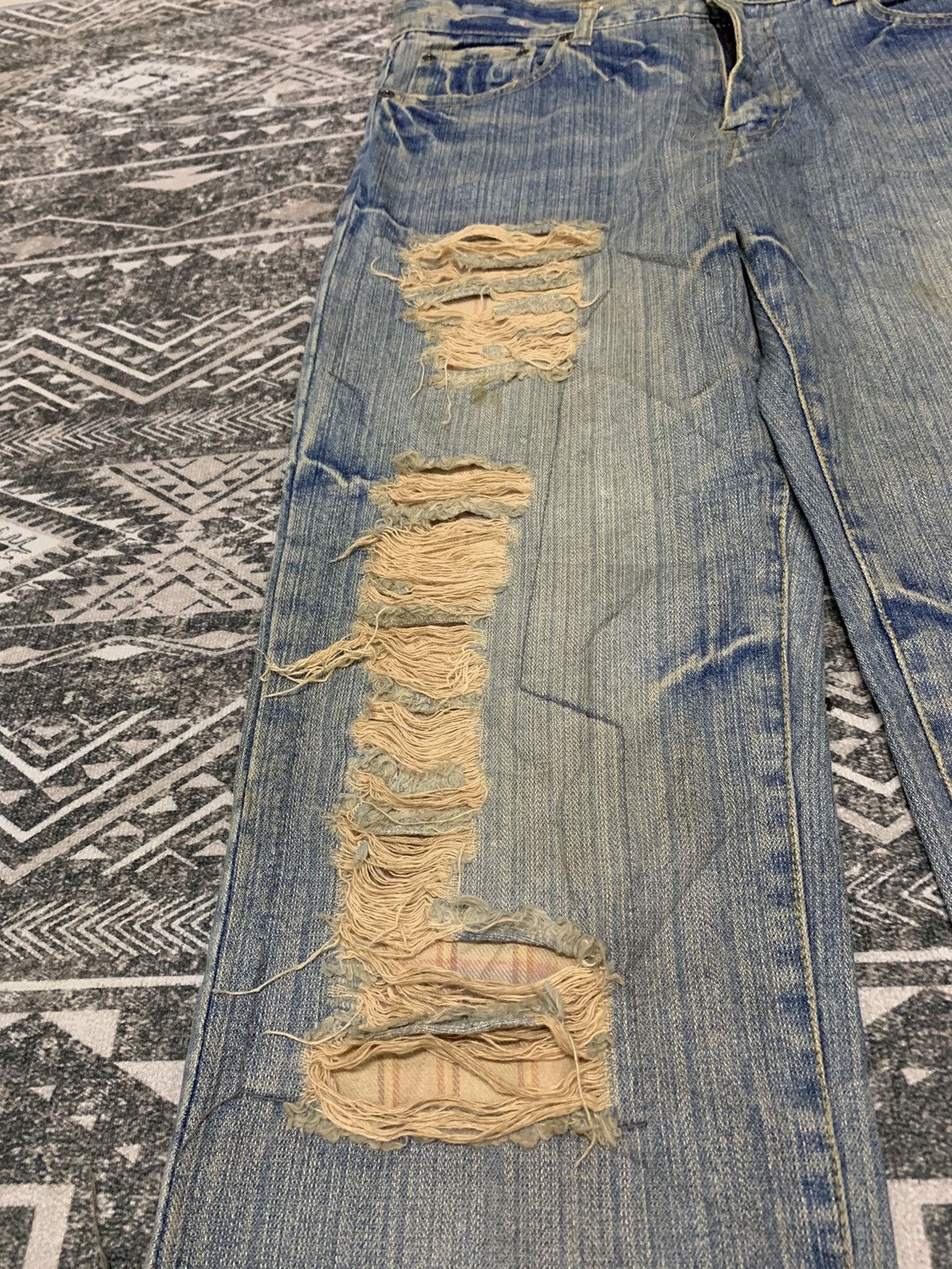 If Six Was Nine HYSTERIC GLAMOUR INSPIRED JAPANESE UNBRAND DISTRESSED Size US 32 / EU 48 - 4 Thumbnail