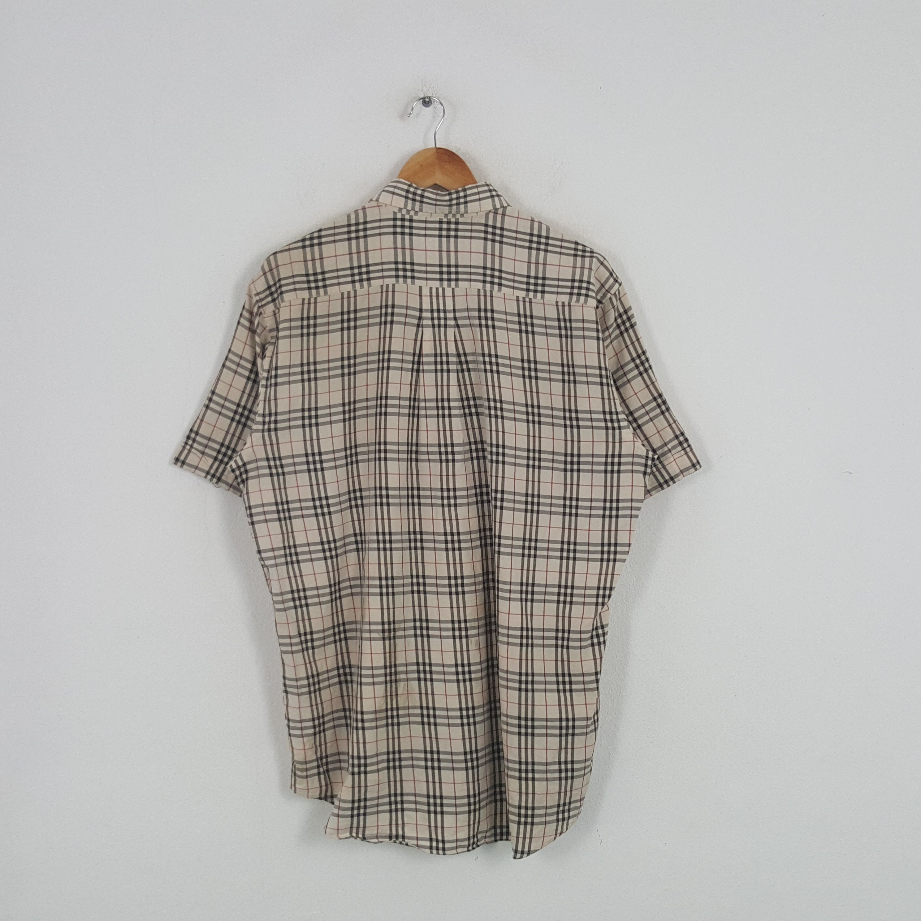 Burberry × Vintage Vintage Burberry London Nova Check Shirt Button Up Size US L / EU 52-54 / 3 - 3 Thumbnail