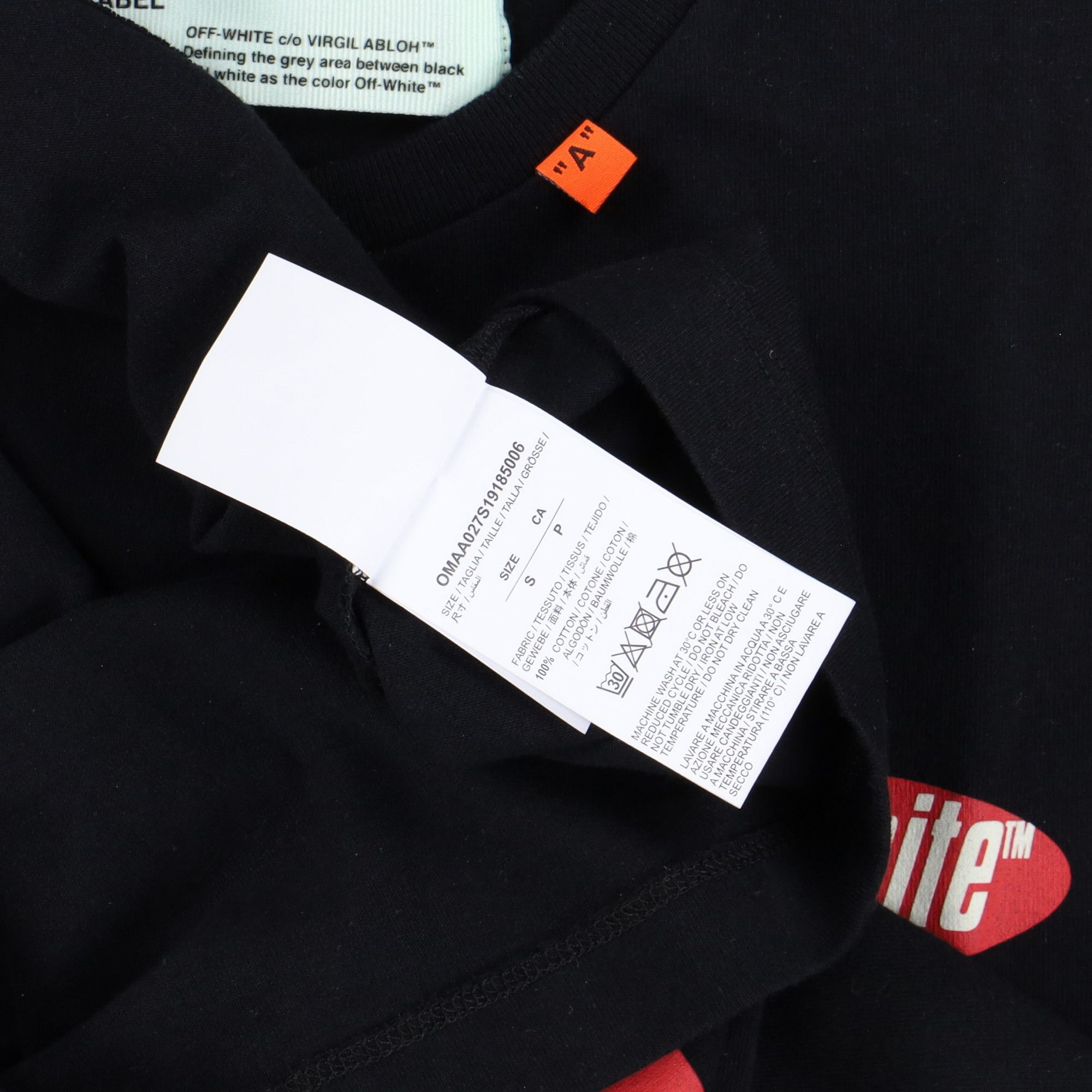 Off-White Black and Red Split Arrows Logo T-Shirt Size US S / EU 44-46 / 1 - 6 Thumbnail