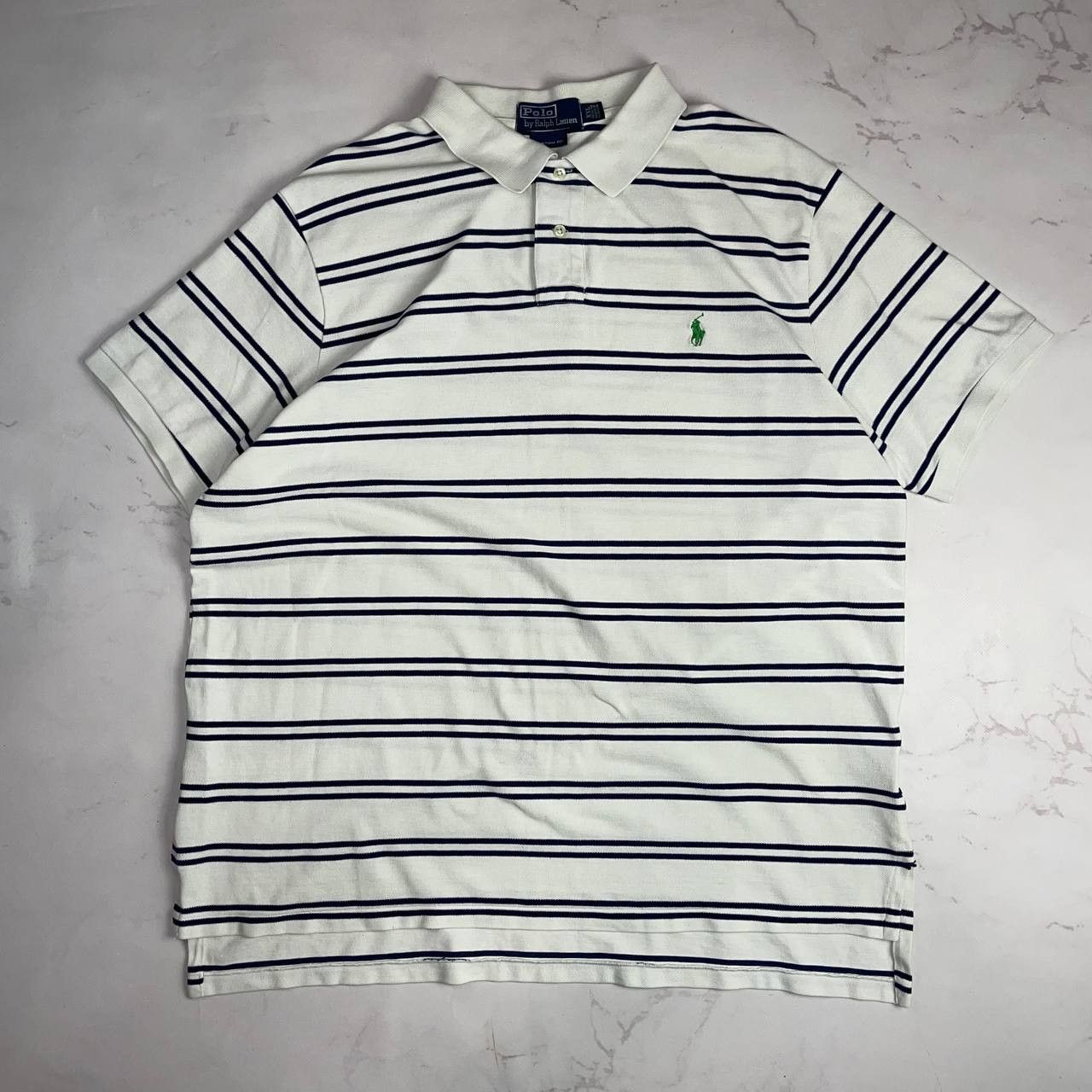Polo Ralph Lauren Crazy Vintage Y2K/2000s Striped Polo Ralph Lauren t-Shirt Size US XXL / EU 58 / 5 - 2 Thumbnail