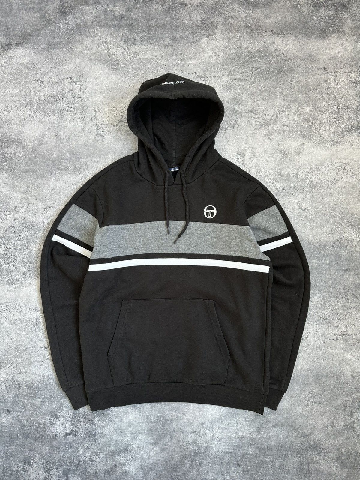 Sergio Tacchini Sergio Tacchini Vintage Striped Hoodie Sun Faded Size US L / EU 52-54 / 3 - 1 Thumbnail