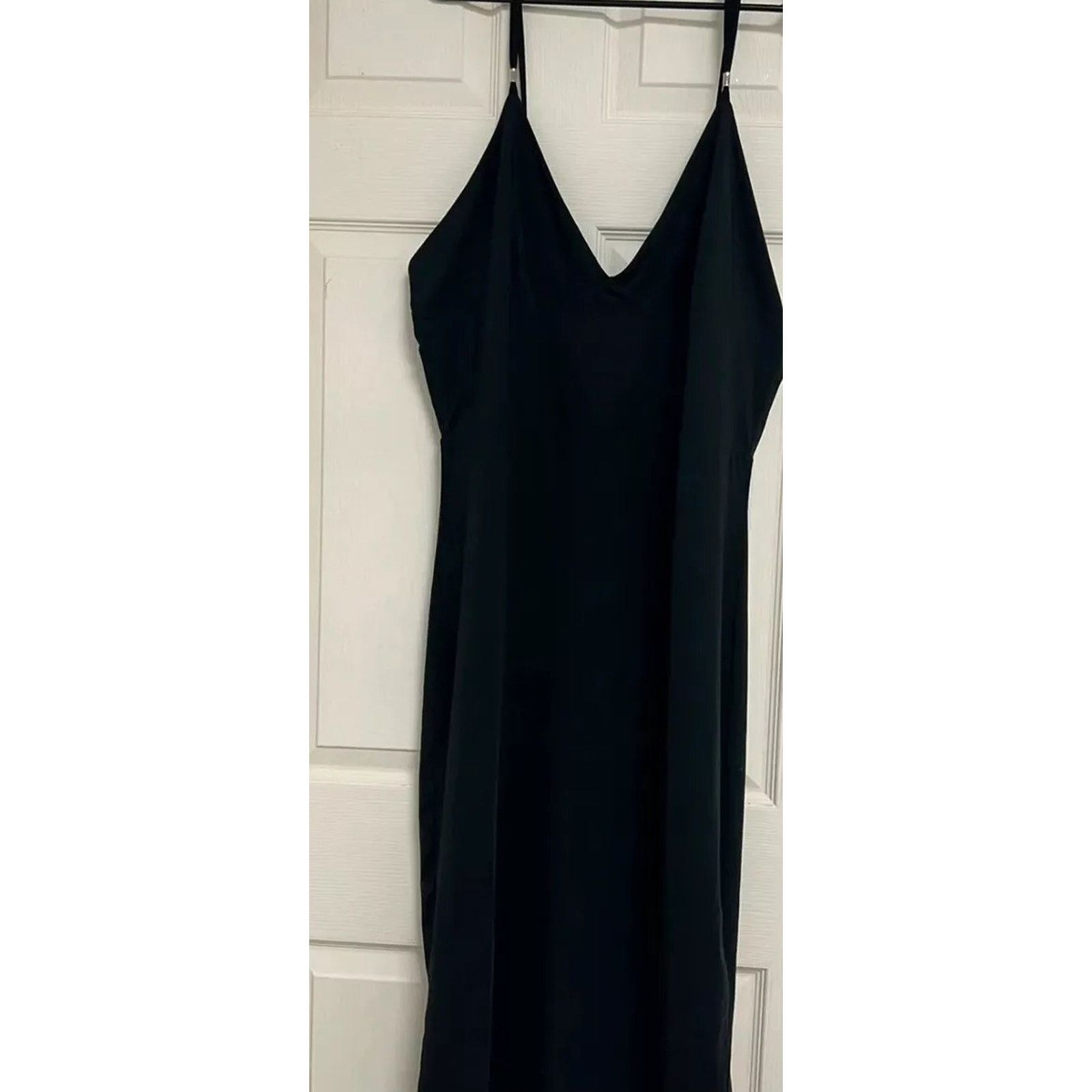 & Other Stories NICKI MINAJ V-neck Spaghetti dress Black Size XXL A000660 Size XXL / US 16-18 / IT 52-54 - 2 Thumbnail